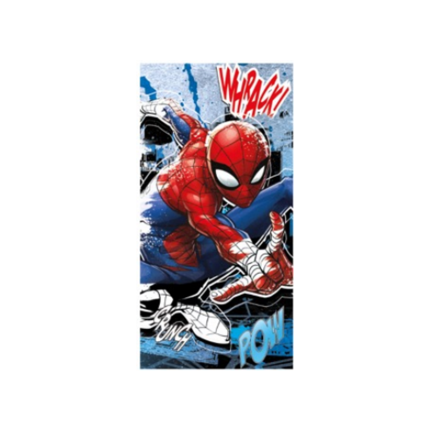 Toalla de Playa C/Bolso MF Spiderman Pow 70x140 Mashini-0