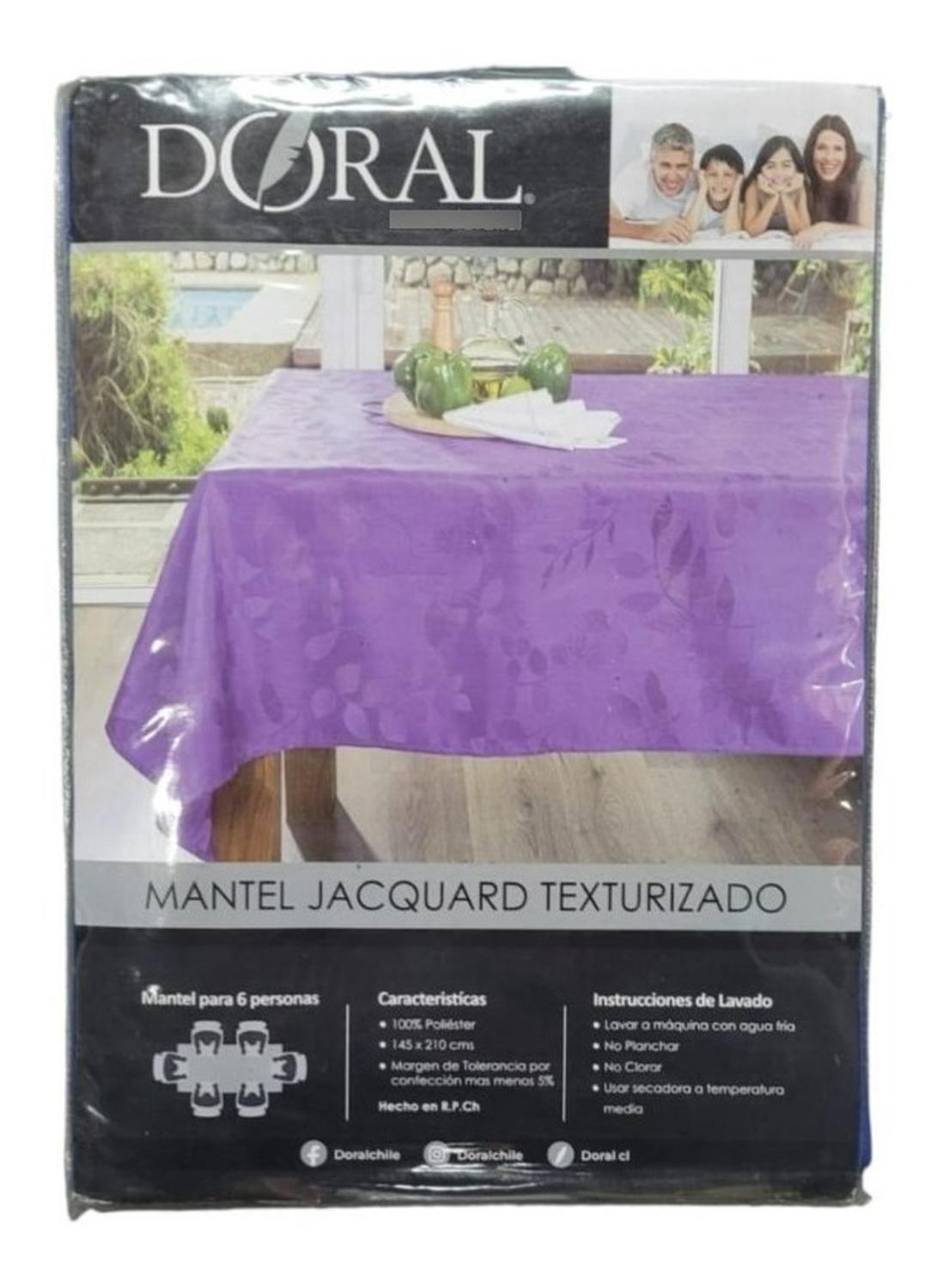 Mantel Doral Texturizado Silver Rectangular-2