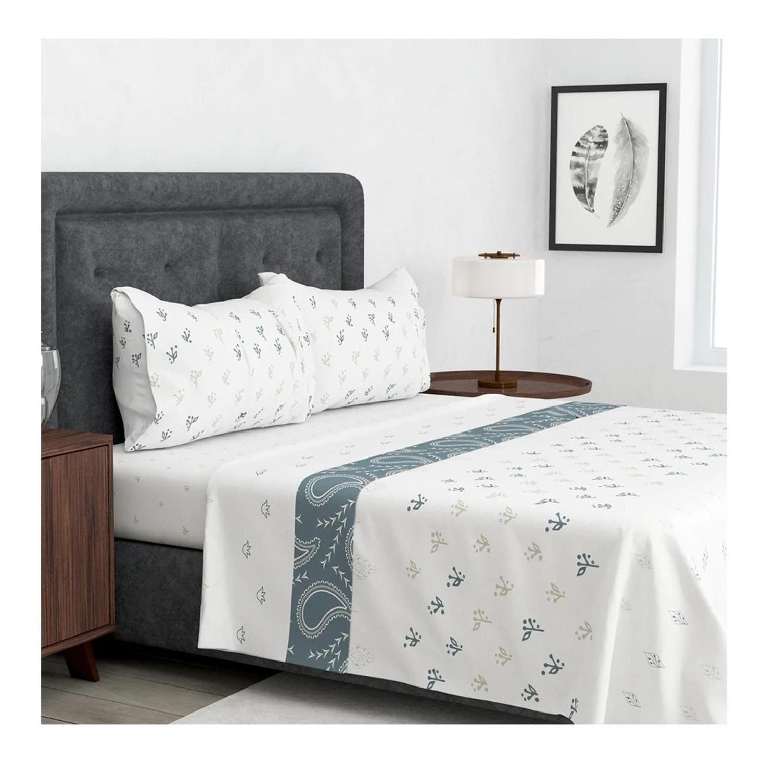 Juego Sábanas Estampadas Doral 144 Hilos Premium Composé-3