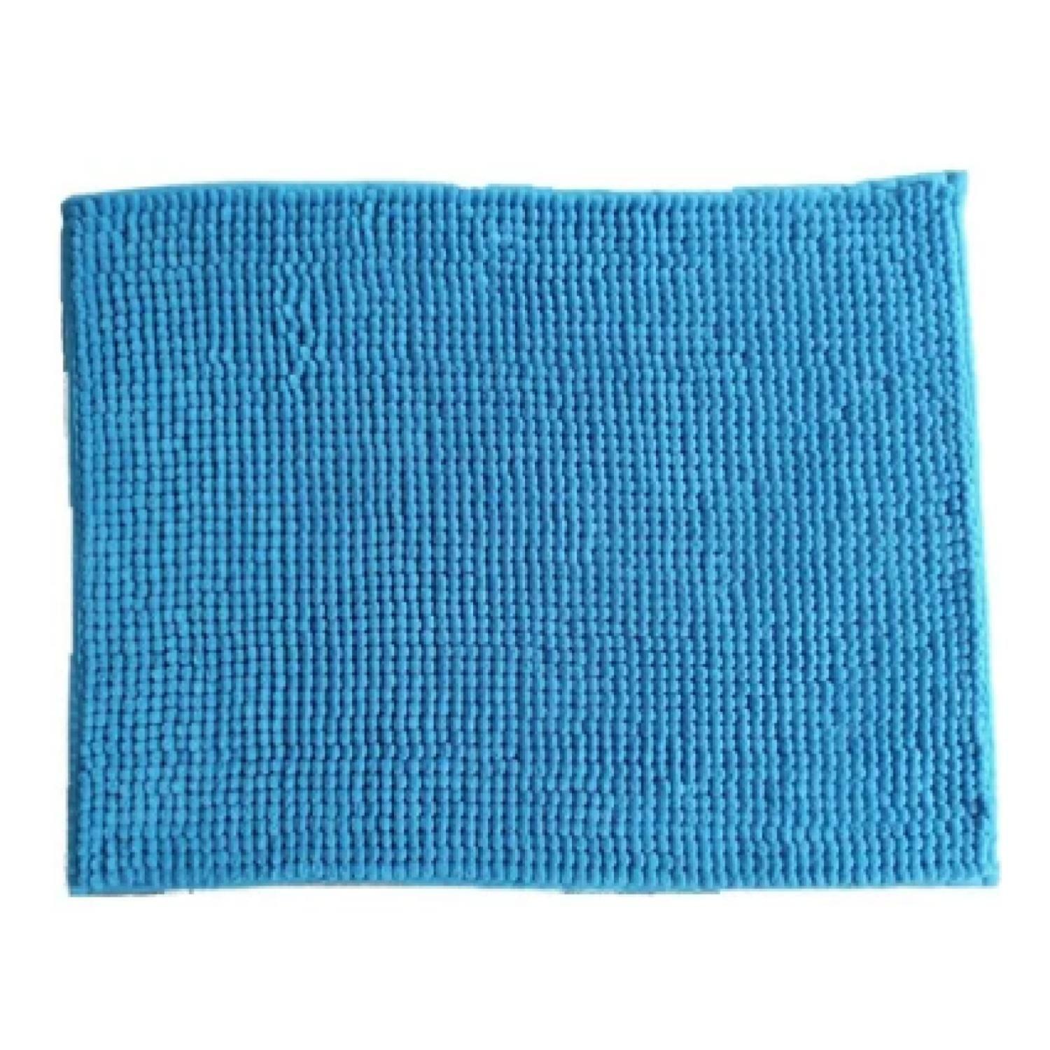 Piso De Baño Marbella Shaggy 40 X 60 Cms Doral 60x40 celeste-0