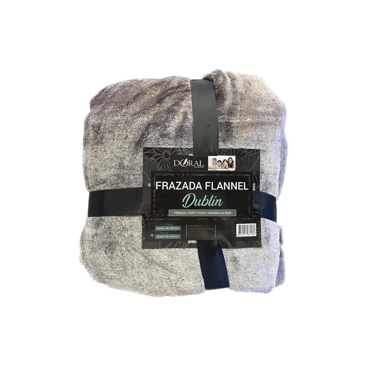 Frazada Doral Flannel Estampada Dublin 2.o Plazas-3