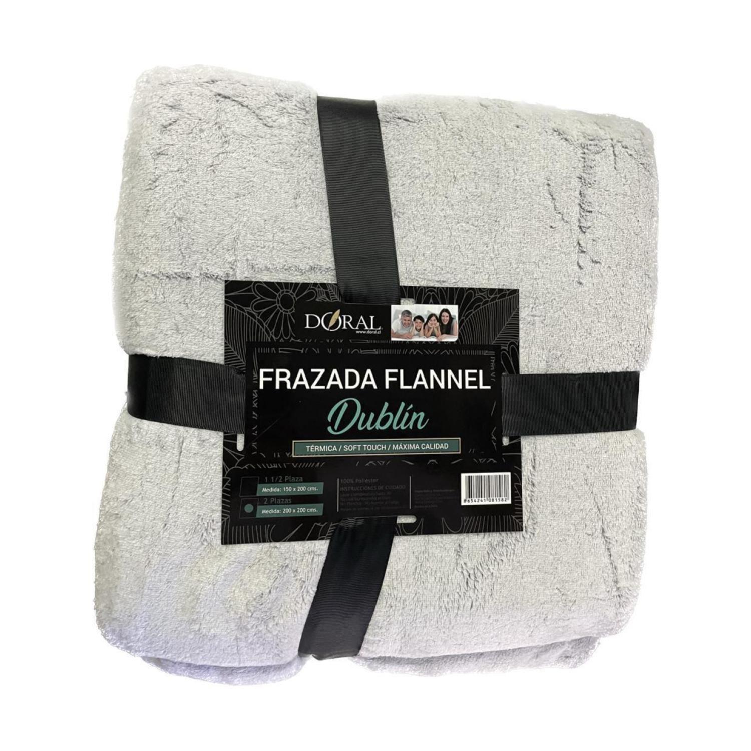 Frazada Doral Flannel Estampada Dublin 2.o Plazas-1