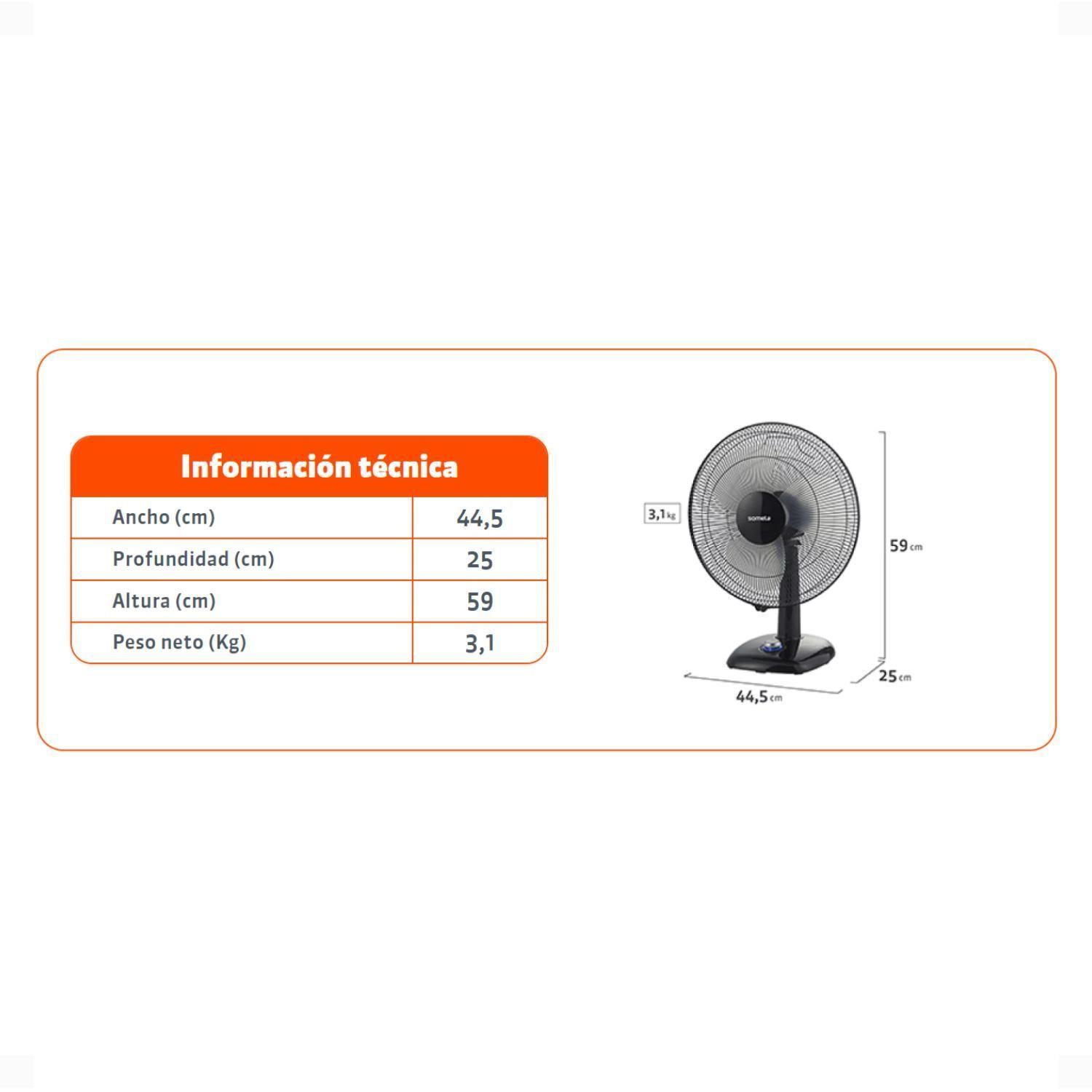 Ventilador Power Breeze 160T-2