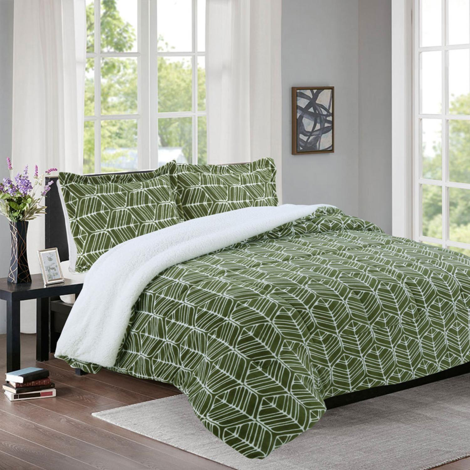 Cubrecama Sherpa Est 1.5 Plazas Doral-5