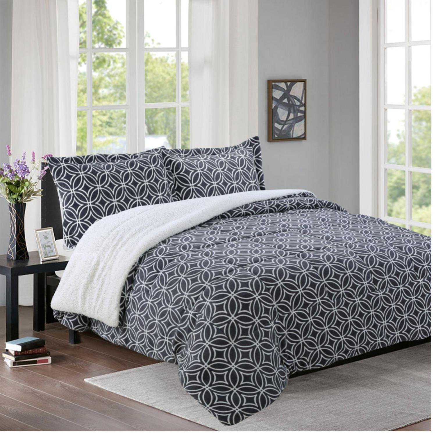 Cubrecama Sherpa Est 1.5 Plazas Doral-3