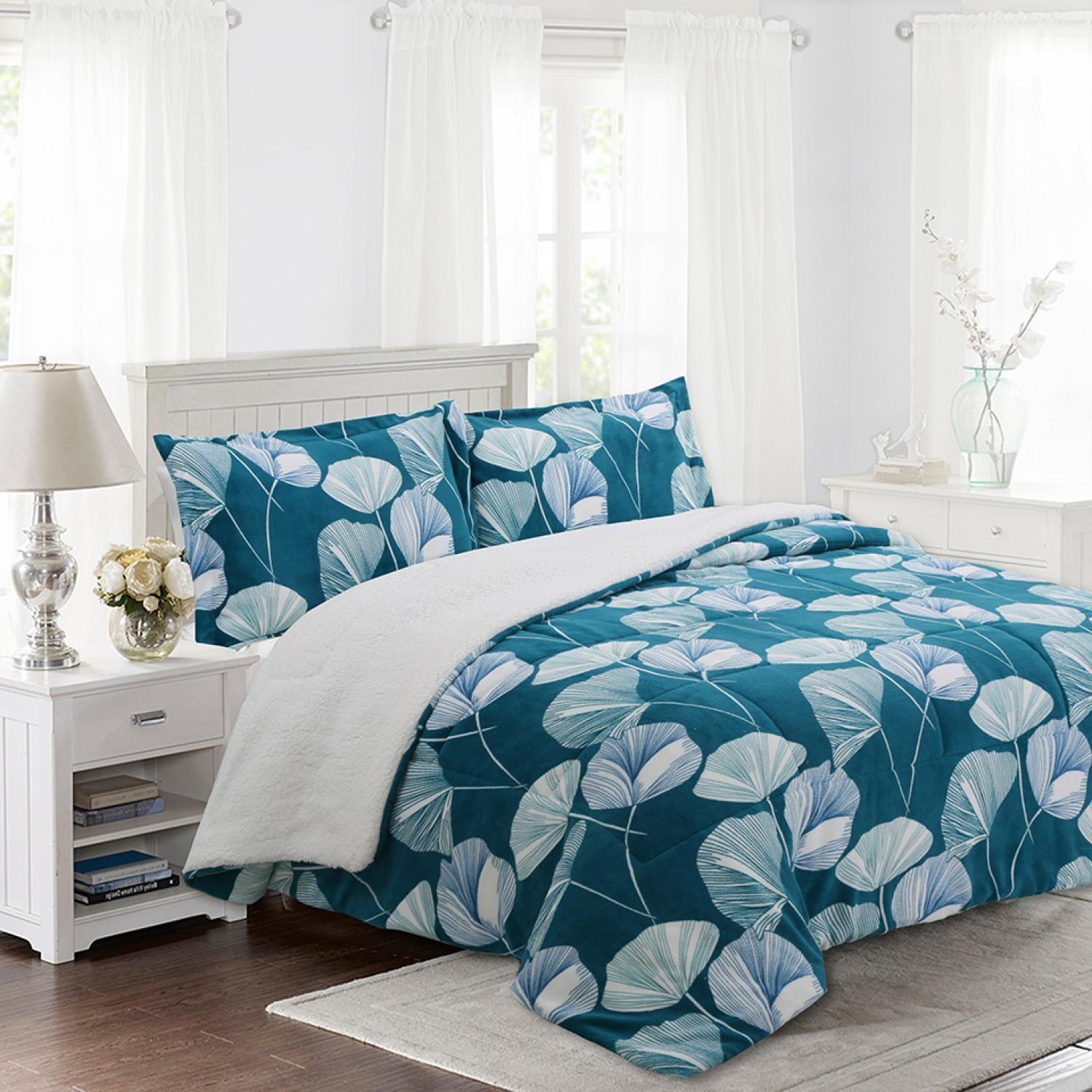 Cubrecama Sherpa Est 1.5 Plazas Doral-2