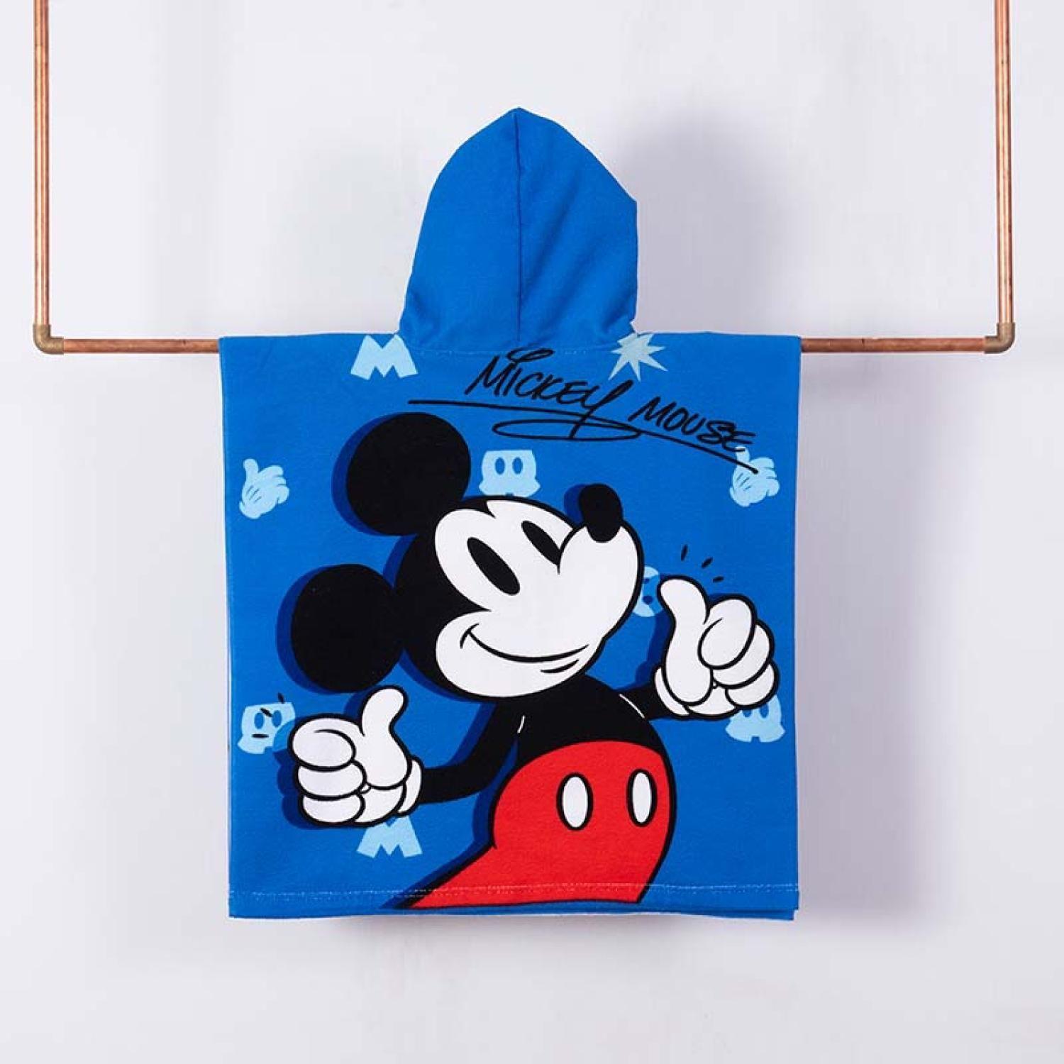Toalla Playa Capucha Mickey Firma 60x120 Mashini-1