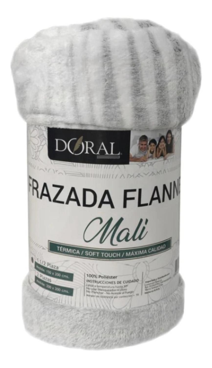 Frazada Doral Flannel Embossed Mali 1,5 Plazas-1