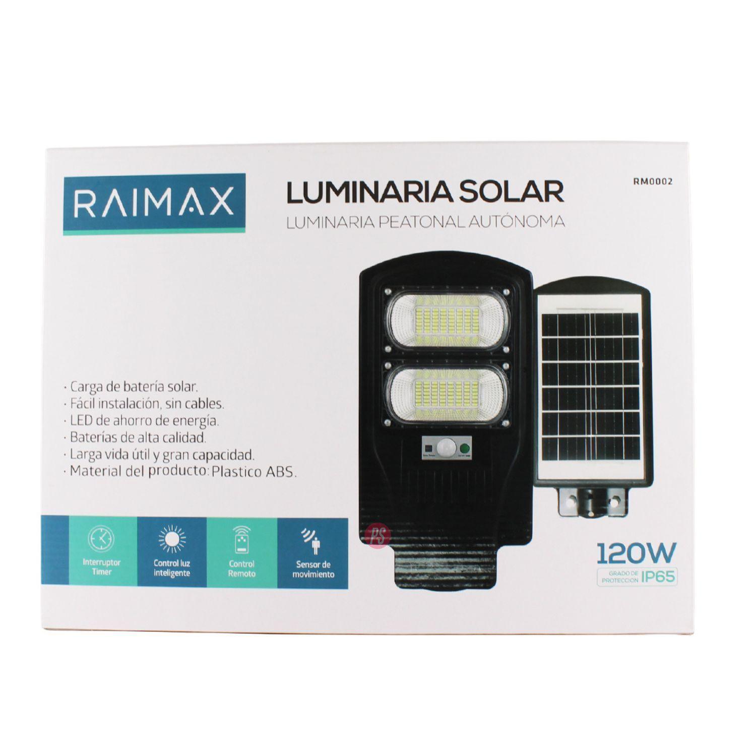 Foco Solar 120W LED 5730 IP65 Con Control Remoto Raimax - PS-3