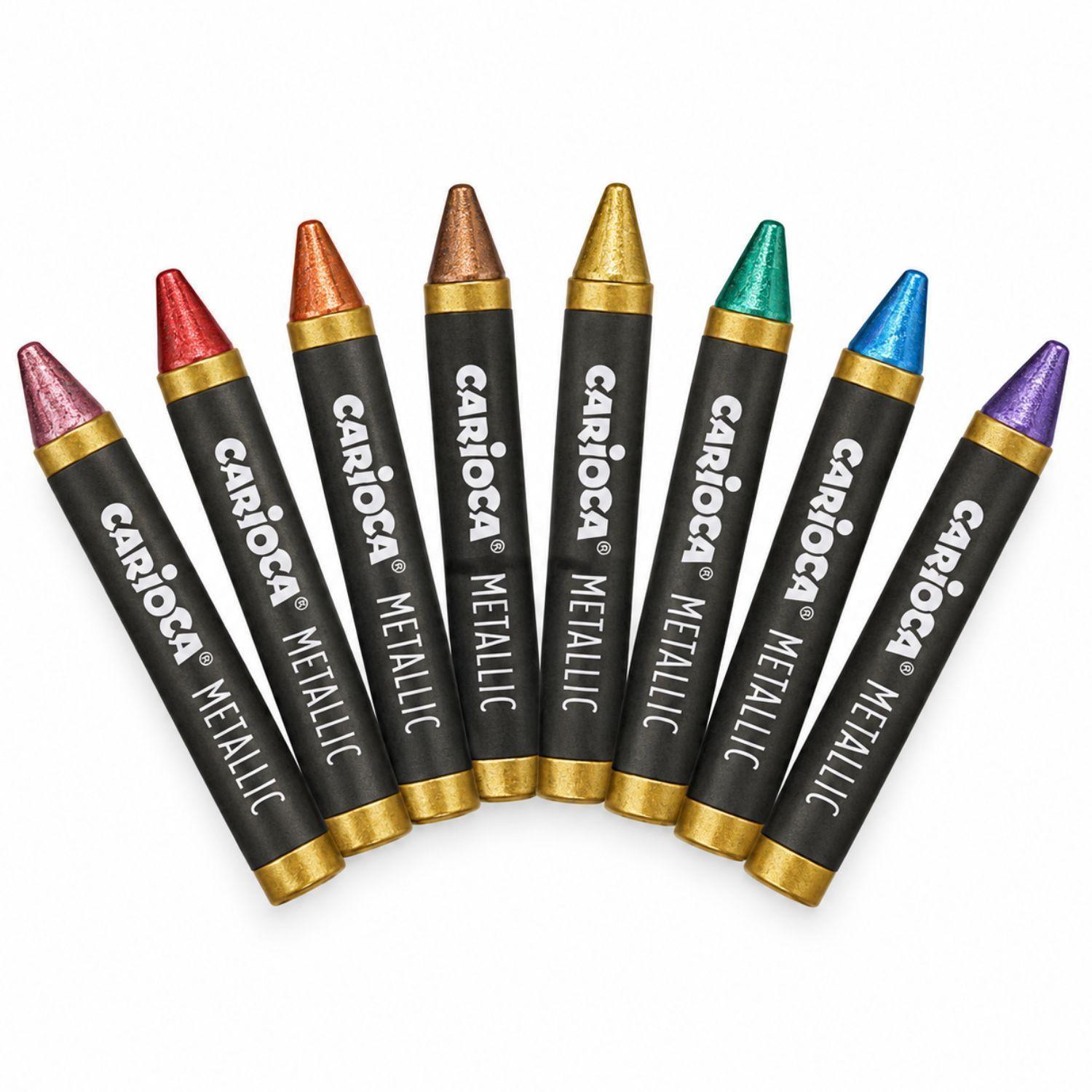 Crayones Metalicos Carioca 8 Colores - PS-0
