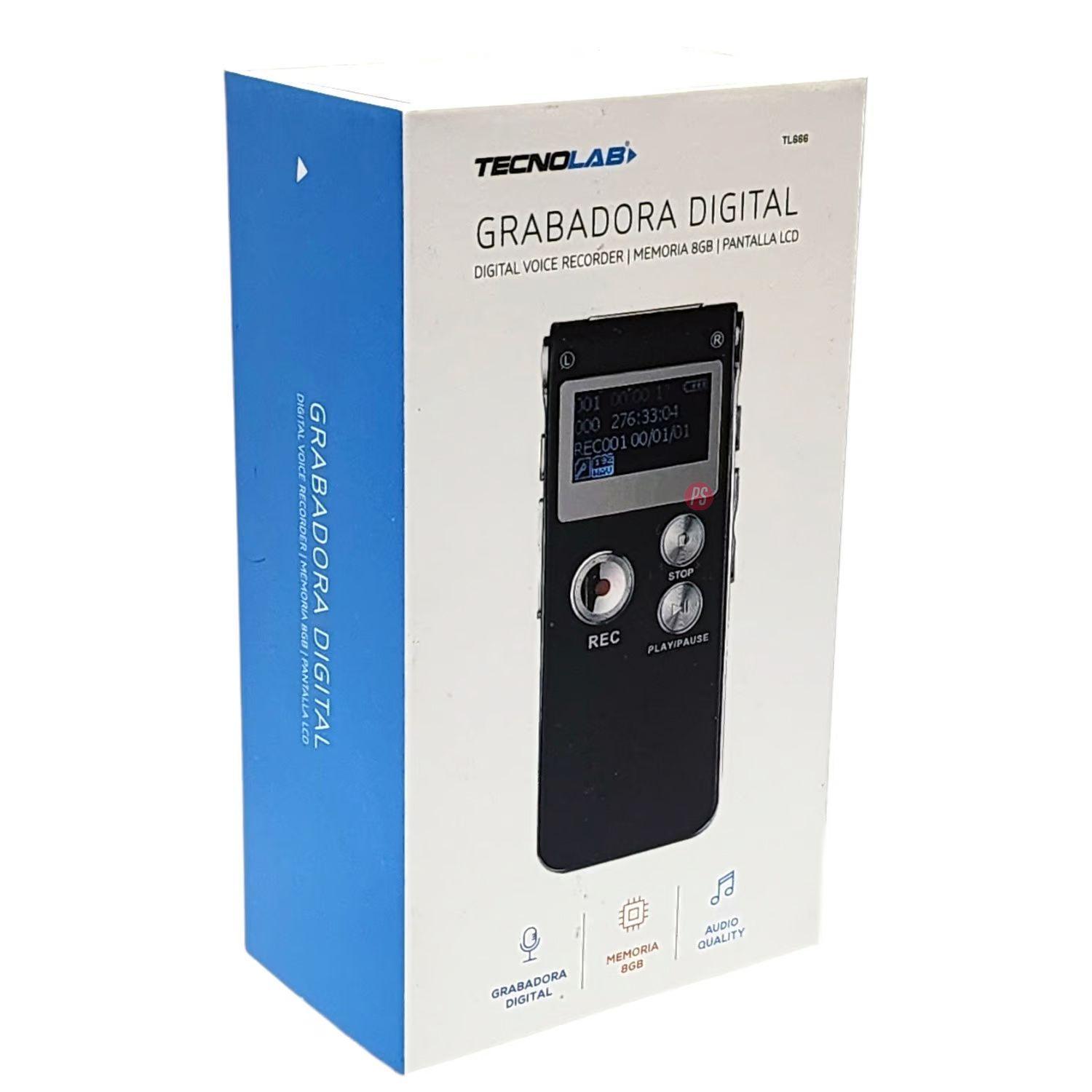 Grabador Digital De Voz 8GB Con Altavoz - PS-3