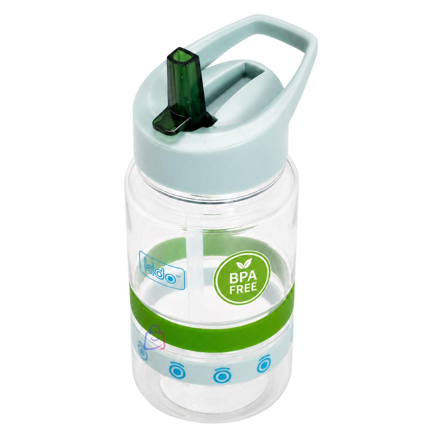 Botella Agua Infantil Kido 450ml Libre BPA Verde Menta PS-2