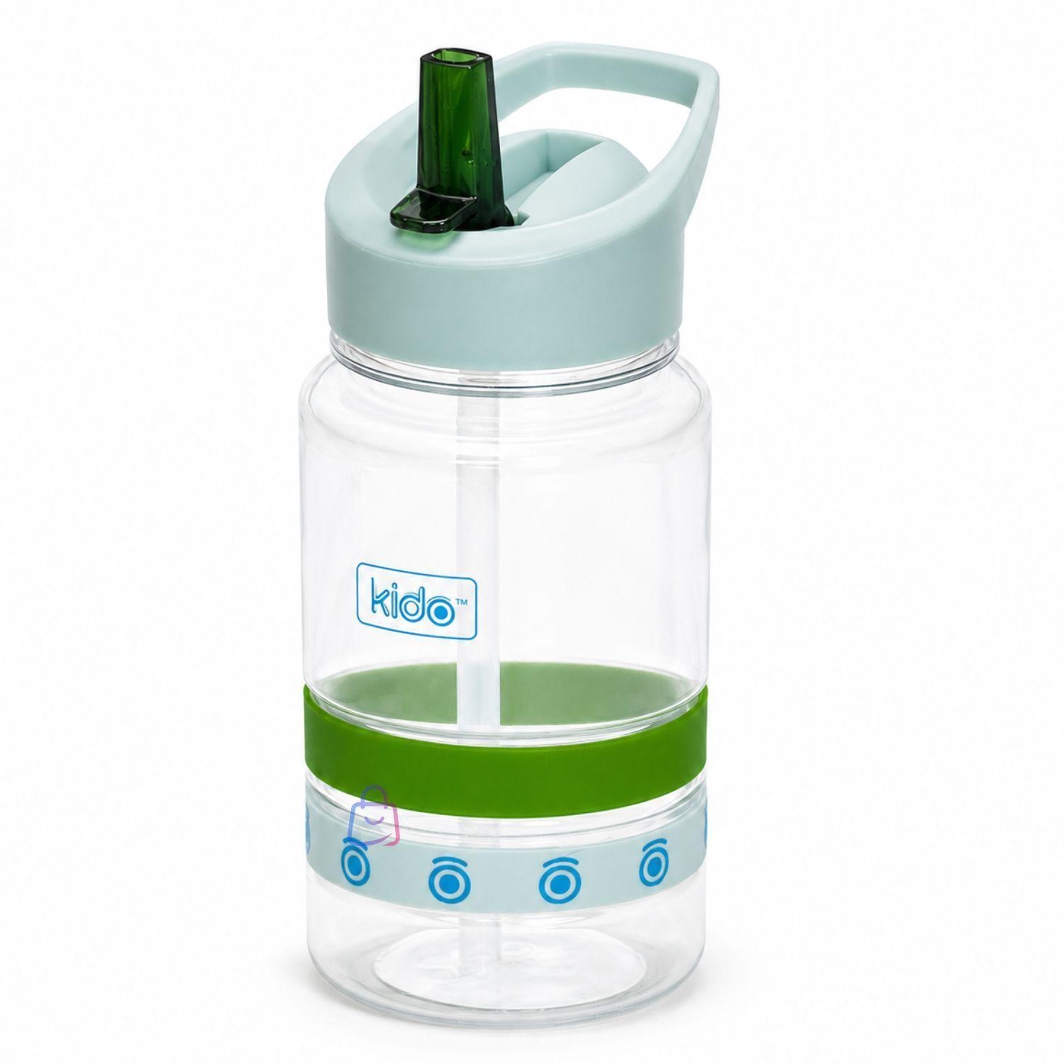 Botella Agua Infantil Kido 450ml Libre BPA Verde Menta PS-3
