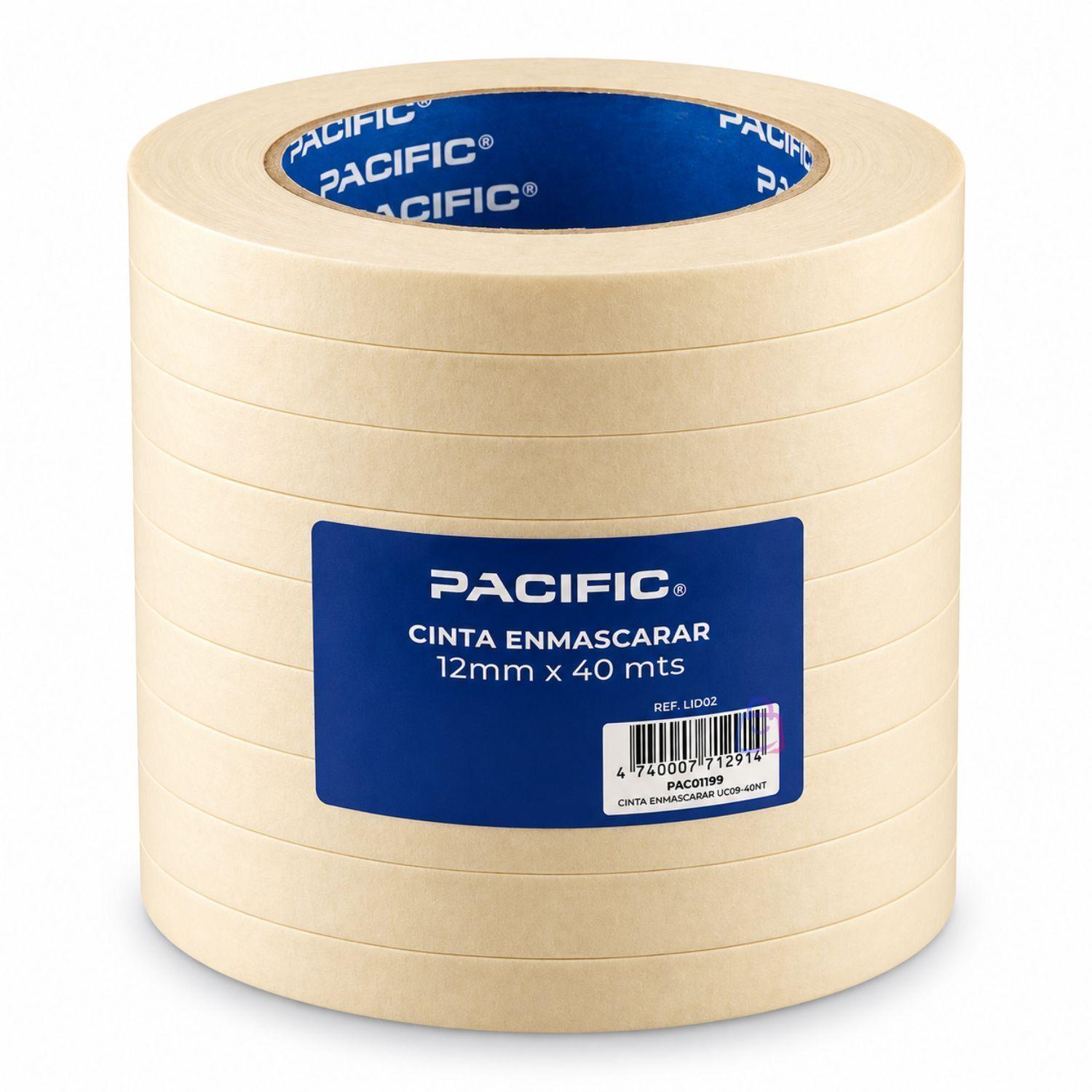 Pack 10 Cintas Enmascarar Masking Tape 12mm X 40m PS-3