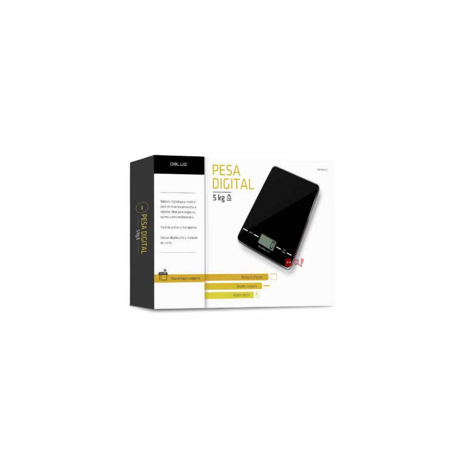 Pesa Gramera De Cocina Digital Capacidad 5kg Color Negro - Puntostore-2