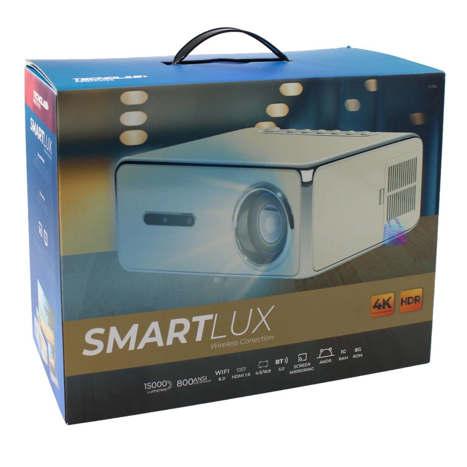 Proyector Smart Android 4K WiFi BT 15000L 800ANSI PS-4
