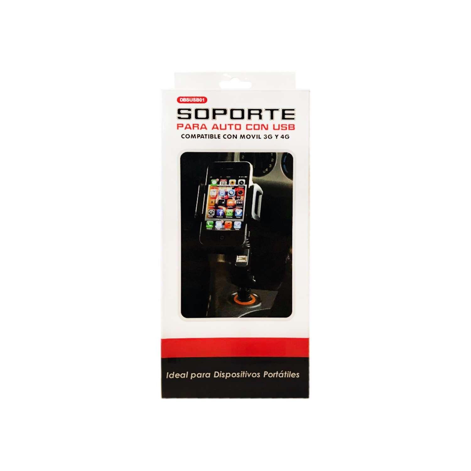 Soporte Celular Con 2 Conectores De 5v Usb - PuntoStore-2