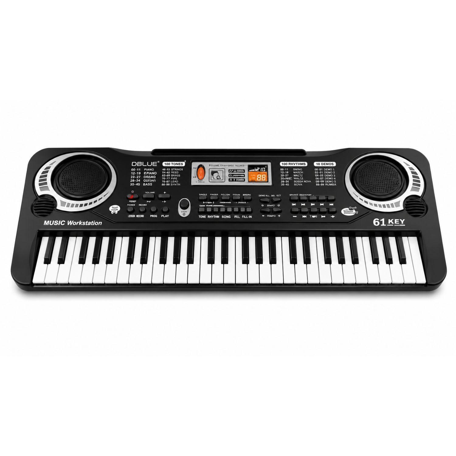 Teclado Musical Infantil 61 Teclas Microfono Karaoke - PS-0
