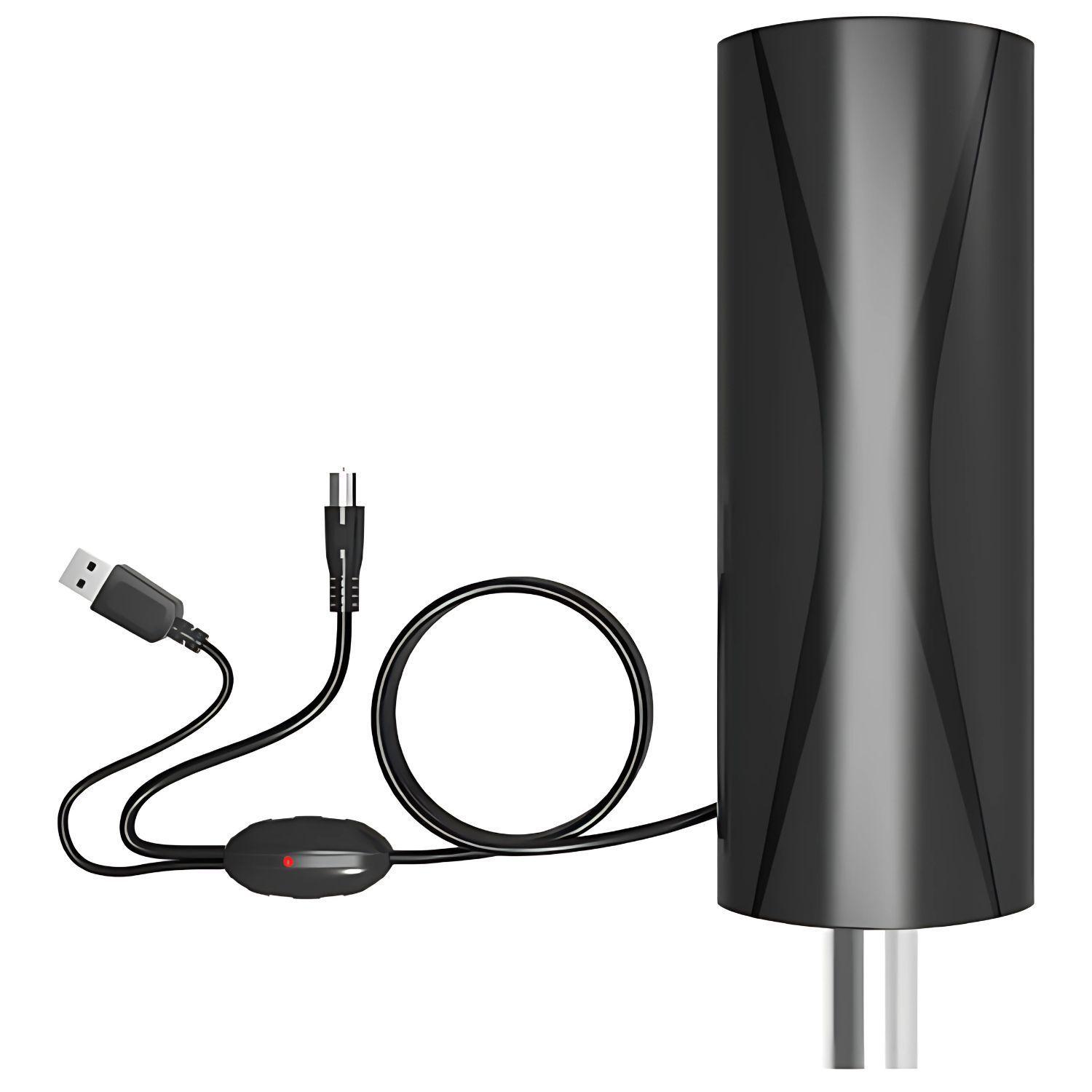 Antena TV Digital 25-30dB Amplificada Cable 5mts - PS-0