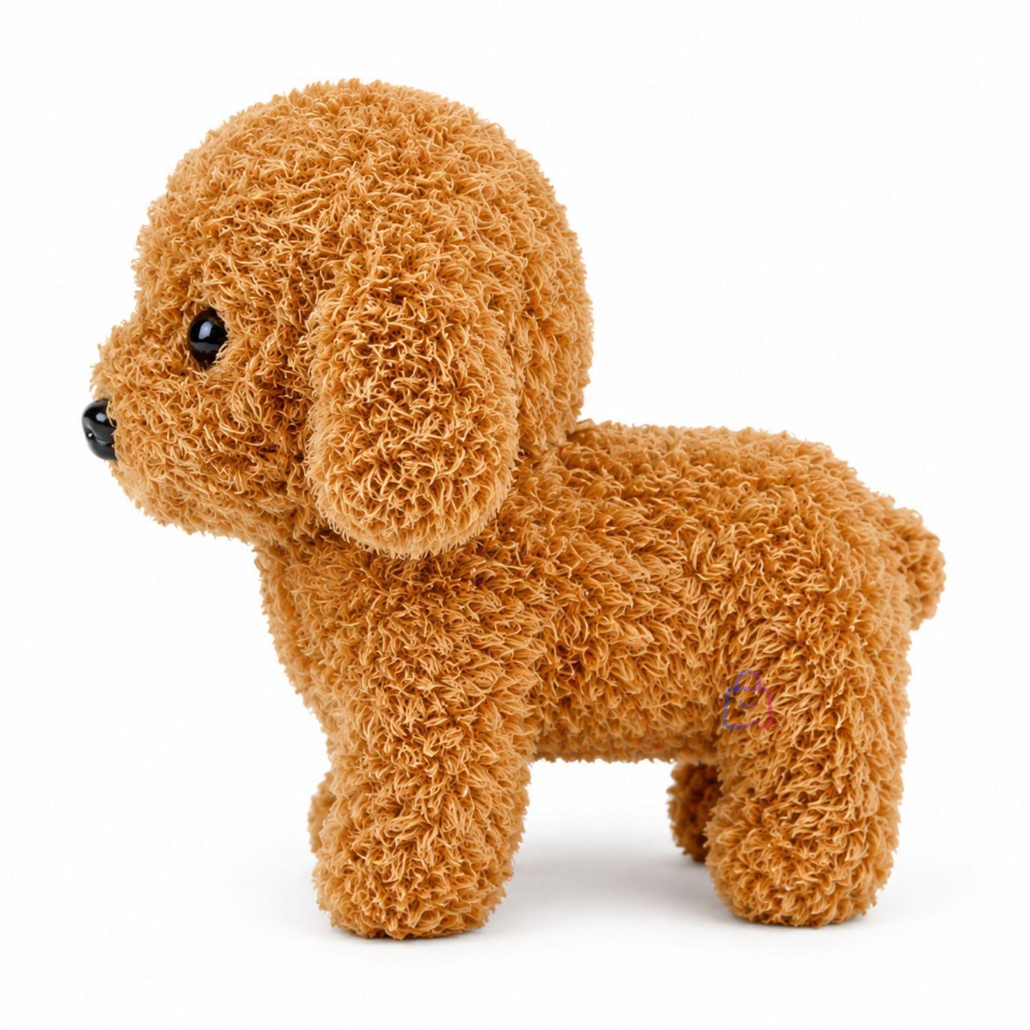 Peluche Perro Interactivo Rulos Cafe Sonido Movimiento PS-3