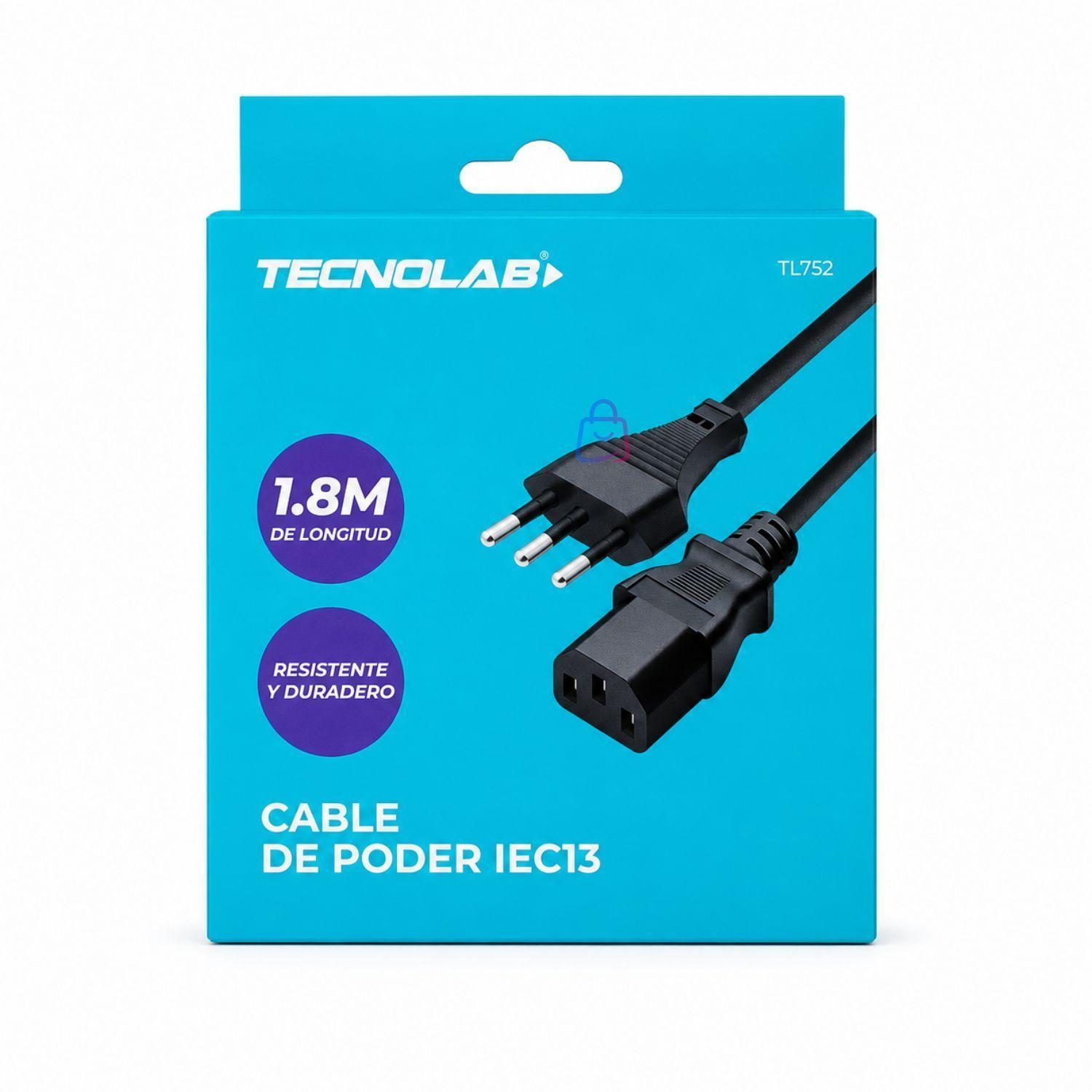 Cable Poder IEC C13 para PC Monitor UPS 220V PS-3