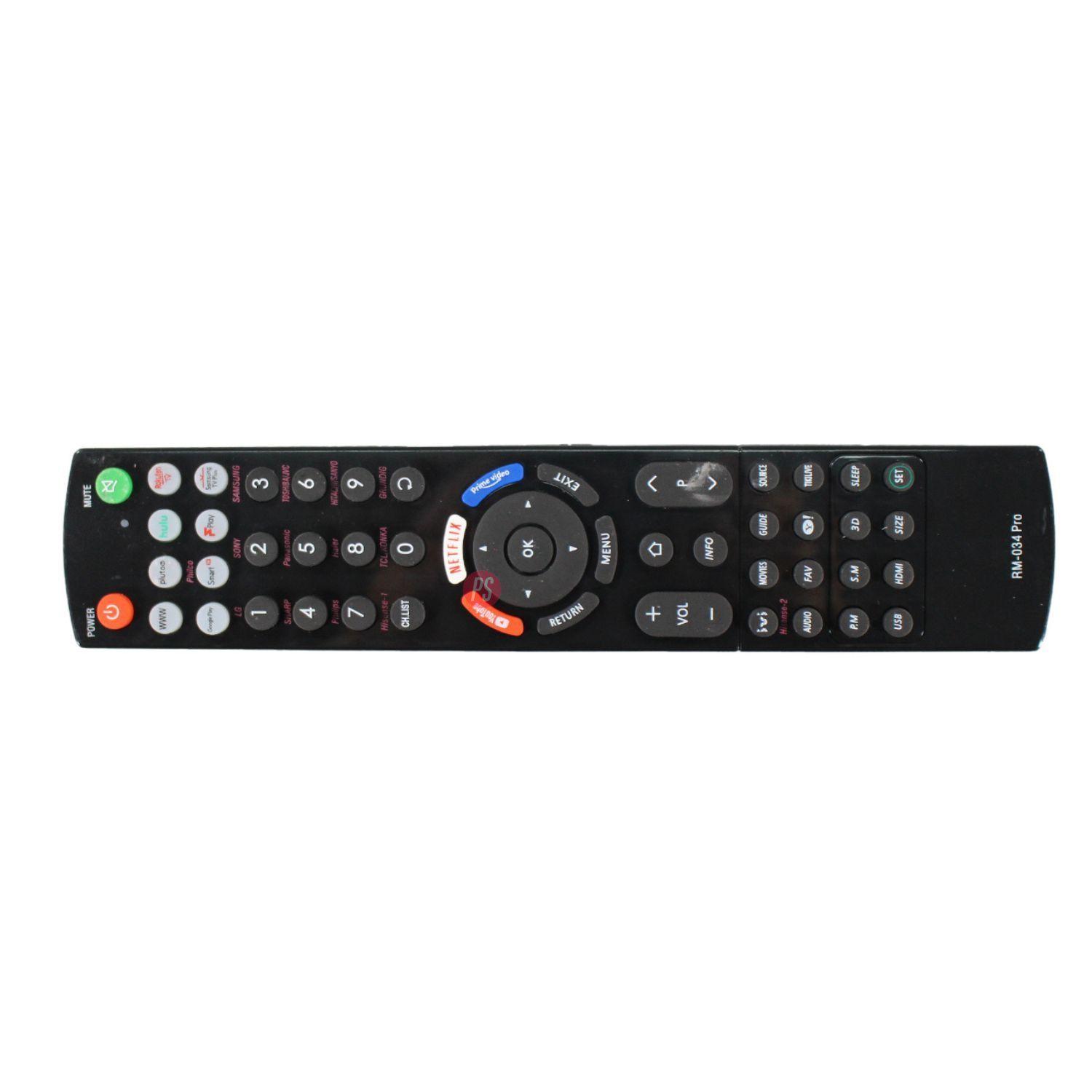 Control Remoto Universal Smart TV Apps Streaming Oem - PS-1