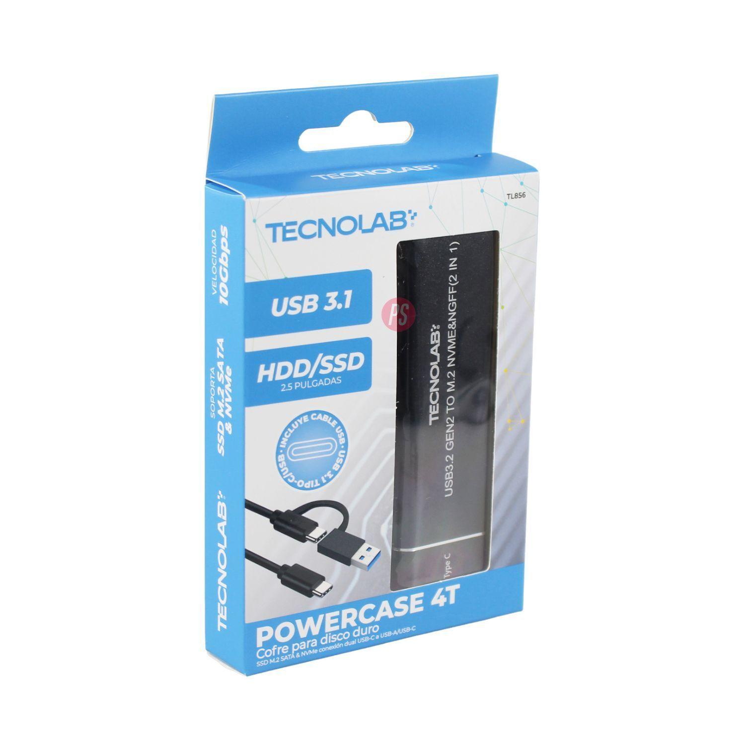 Cofre SSD M 2 NVMe 2 5 Pulgadas USB C 3 1 Dual 10Gbps PS-3