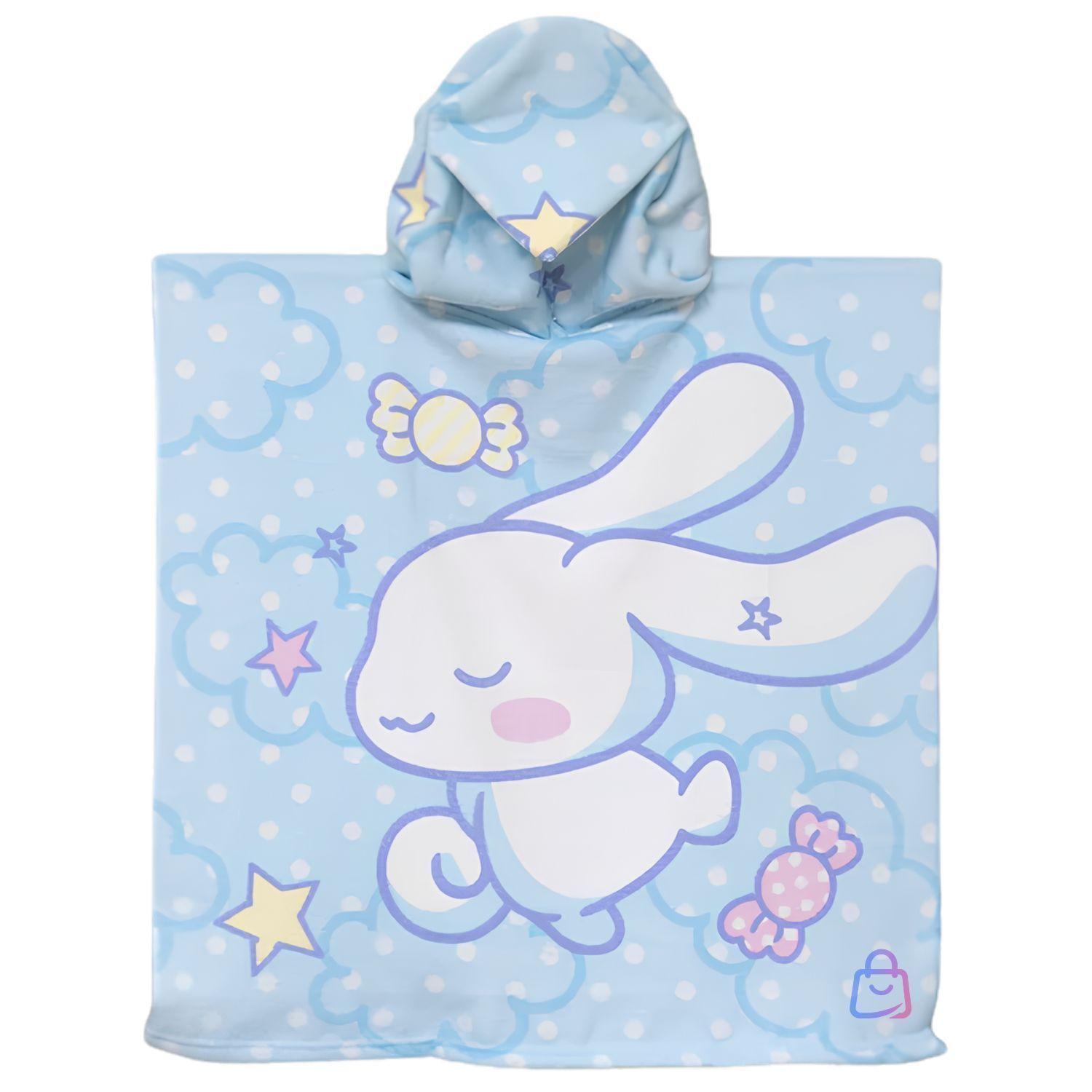 Toalla Playa Con Capucha Cinnamoroll Nubes 60x60 Cm PS-1