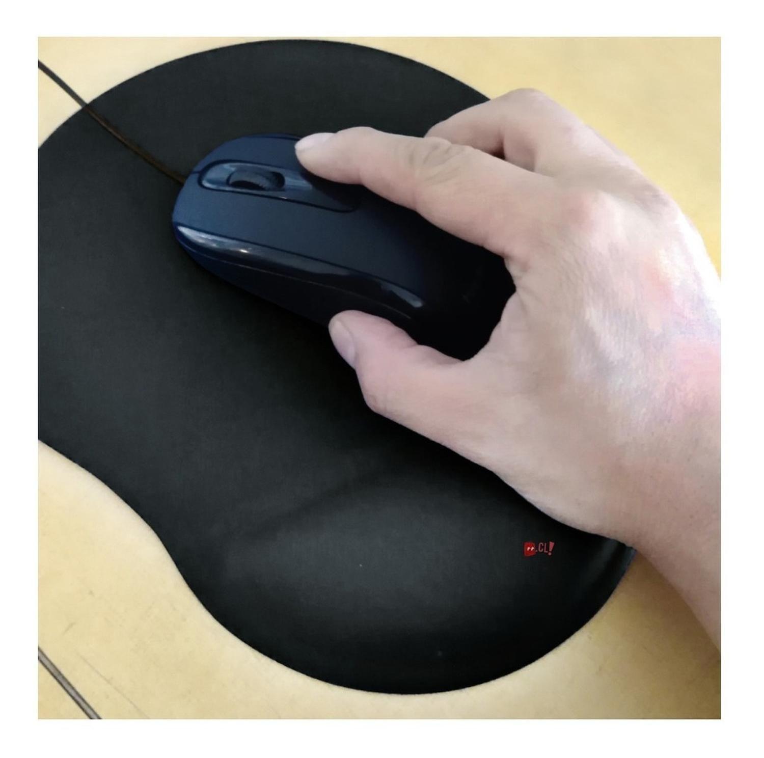 Mouse Pad Con Almohadilla De Gel Negro - Ps-1