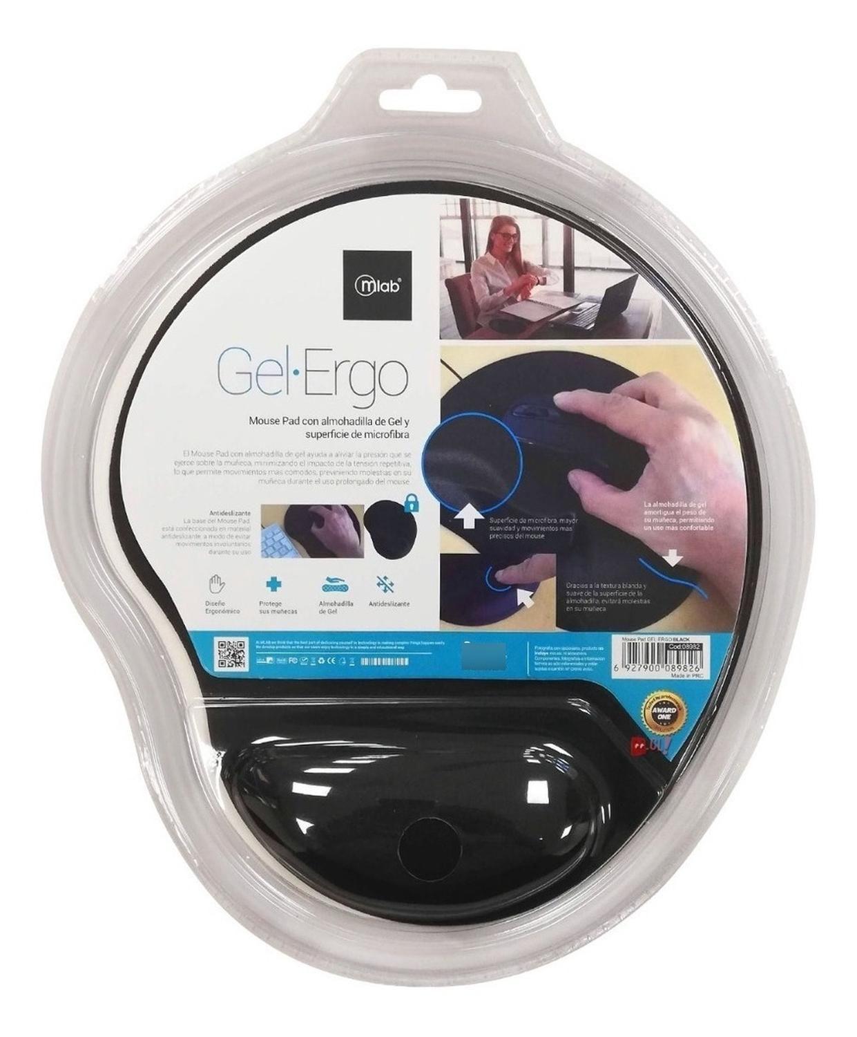 Mouse Pad Con Almohadilla De Gel Negro - Ps-2
