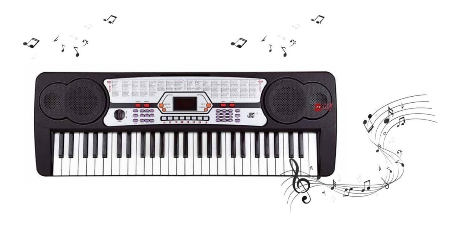 Teclado Electrónico Musical 54 Teclas + Micrófono - Ps-2