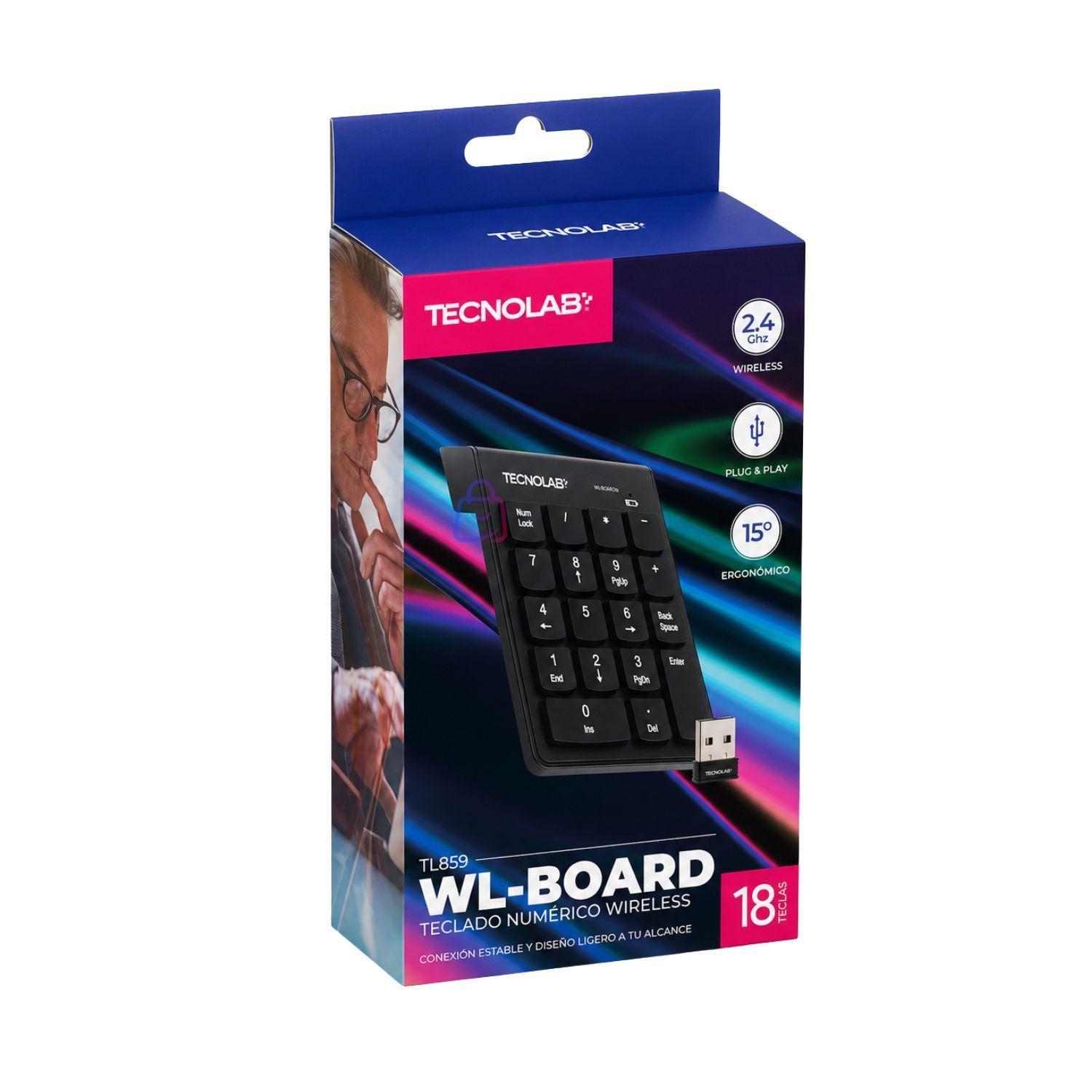 Teclado Numerico Inalambrico USB 18 Teclas - PS-3