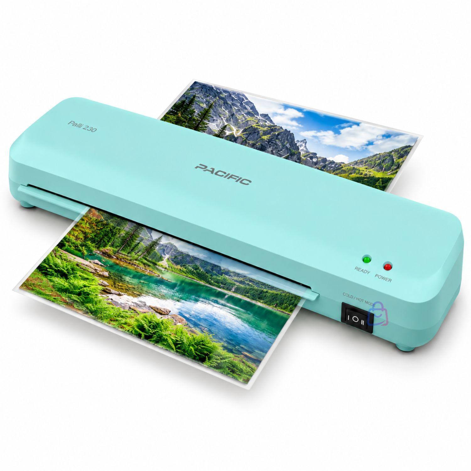 Laminadora Plastificadora A4 Doble Rodillo Turquesa PS-2
