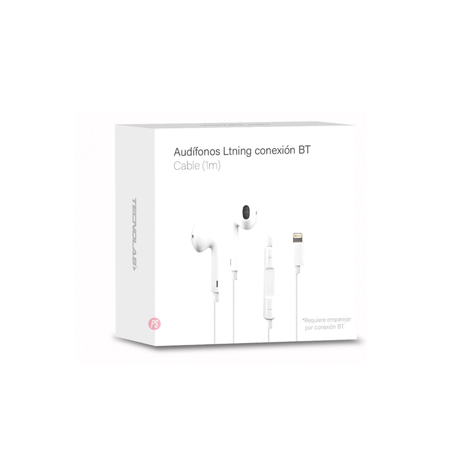 Audífonos Compatible Iphone Con Conector Lightning Blanco - Ps-3