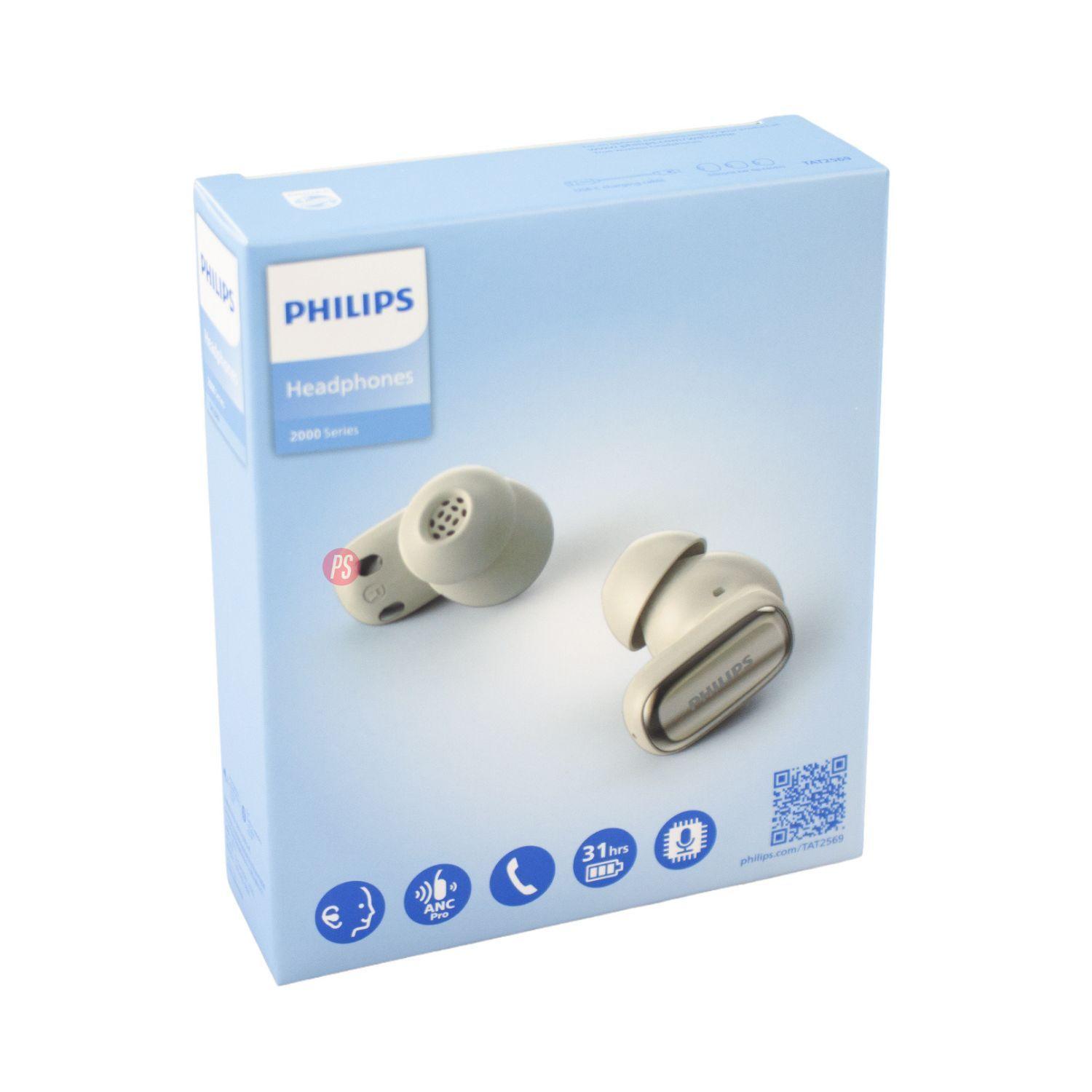 Audífonos Philips TAT2569W Bluetooth Micrófono Blanco - PS-3