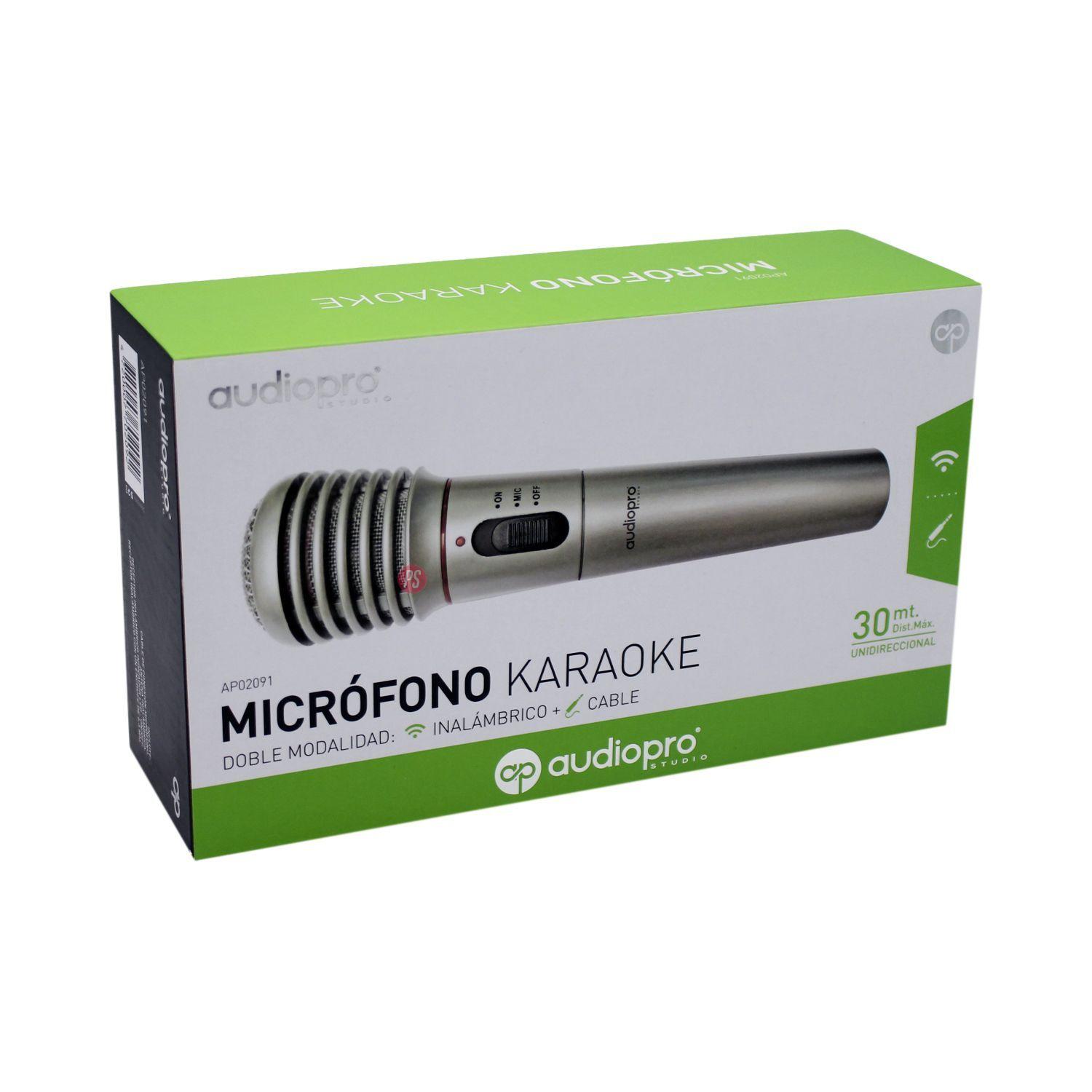Micrófono Inalámbrico Para Karaoke Gris - PS-2