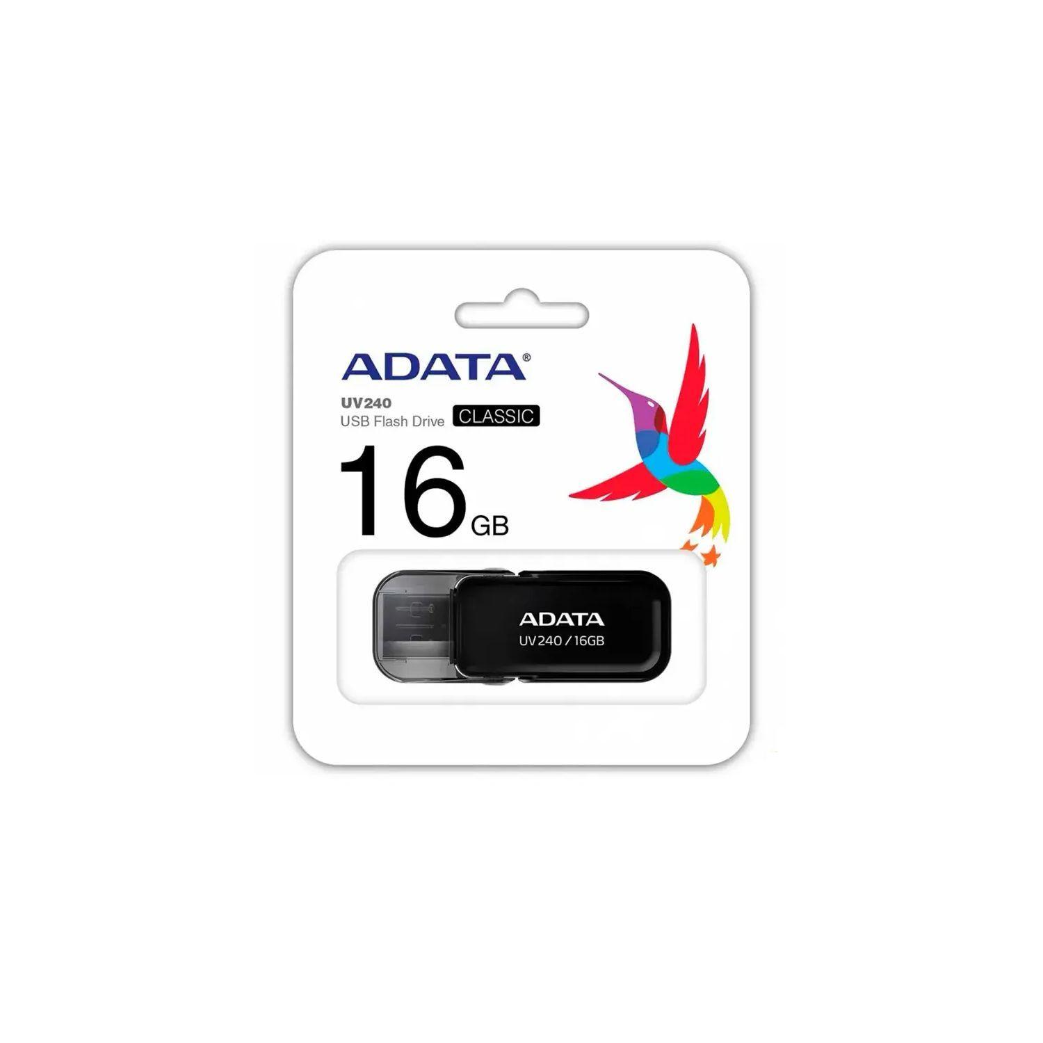 Pendrive 16gb Capucha Abatible Negro Adata - PuntoStore-2