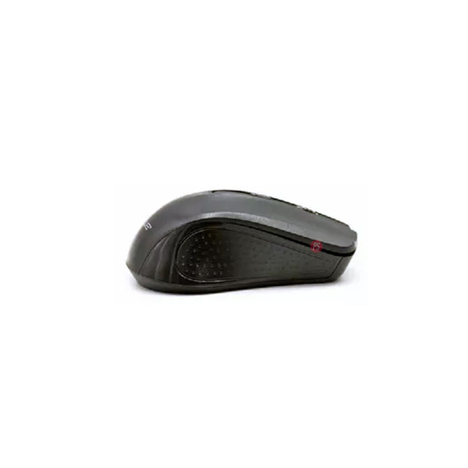 Mouse Inalámbrico Óptico 2.4 Ghz 4 botones Negro - PS-1