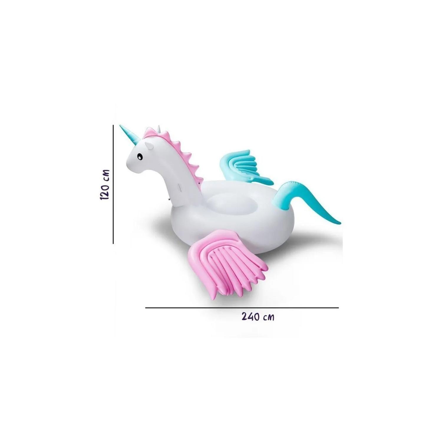 Flotador Unicornio Con Alas Inflable 240cms - PS-3