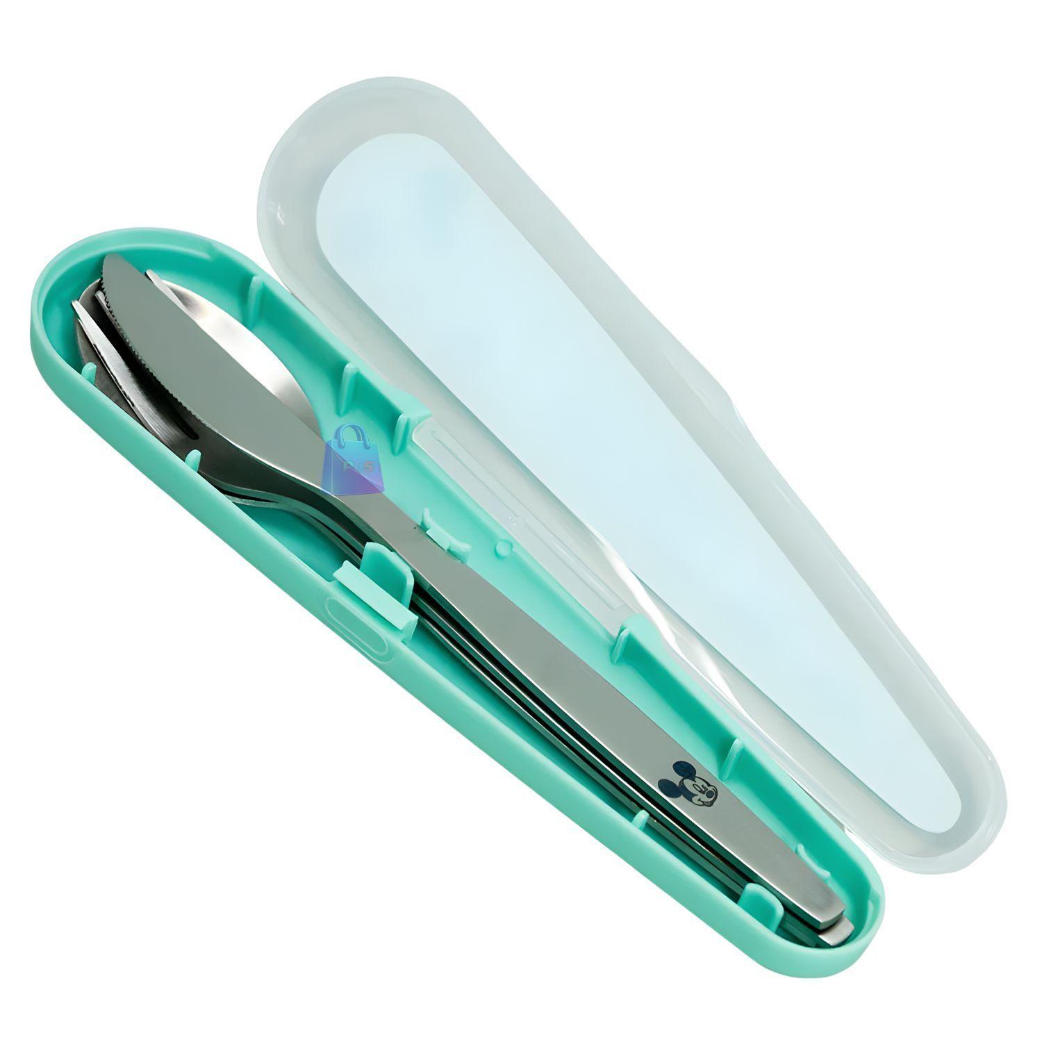 Hermetico Mickey 700ml Divisiones Cubiertos Mickey PS-2