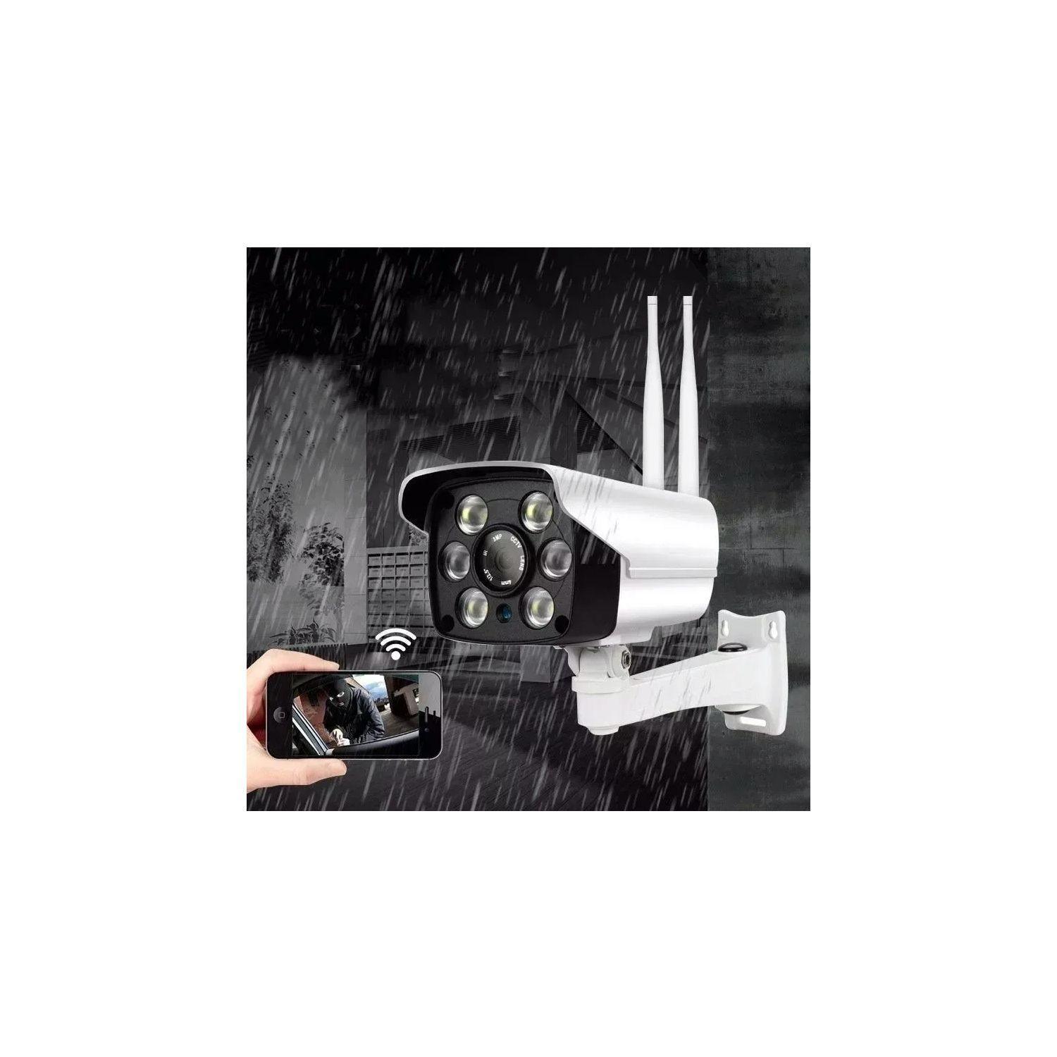 Cámara De Seguridad Wifi Full Hd Impermeable Con Led Ir - Puntostore-2