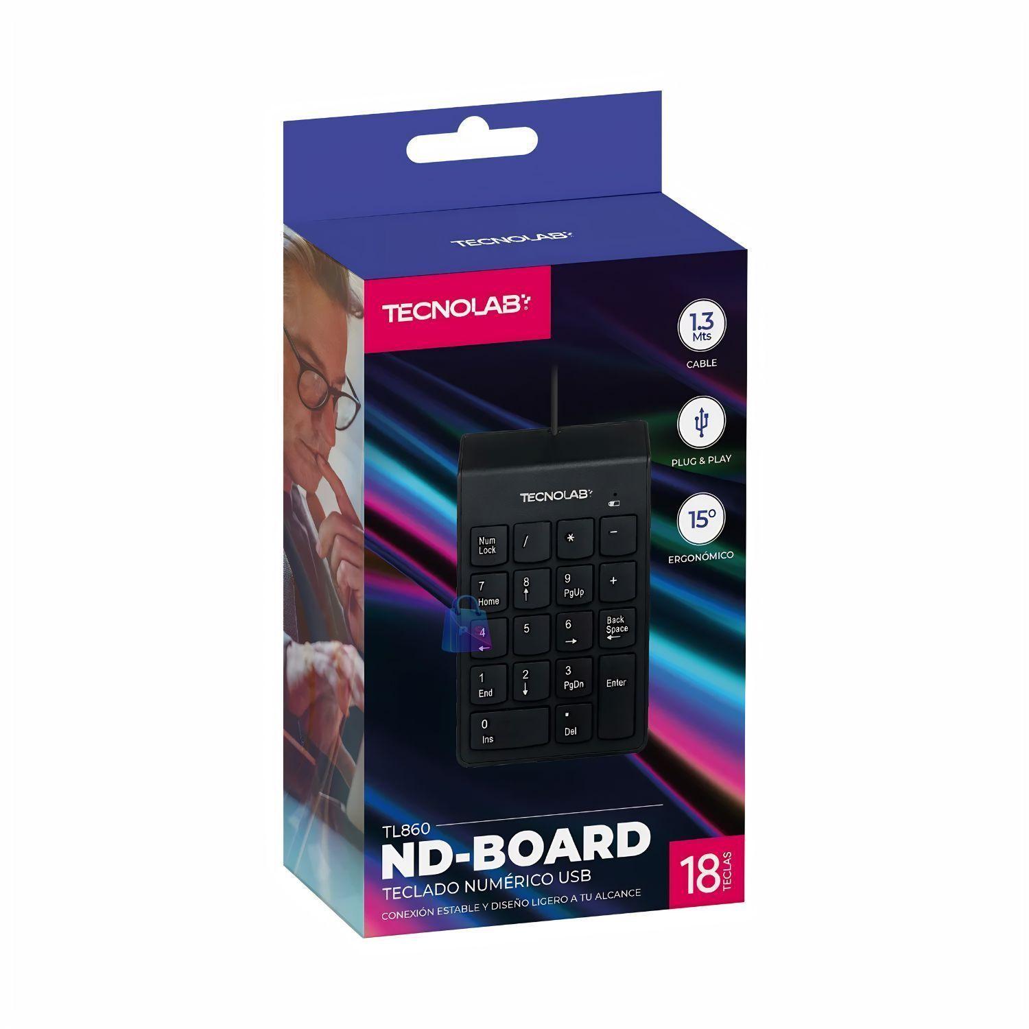 Teclado Numerico USB 18 Teclas PC - PS-2