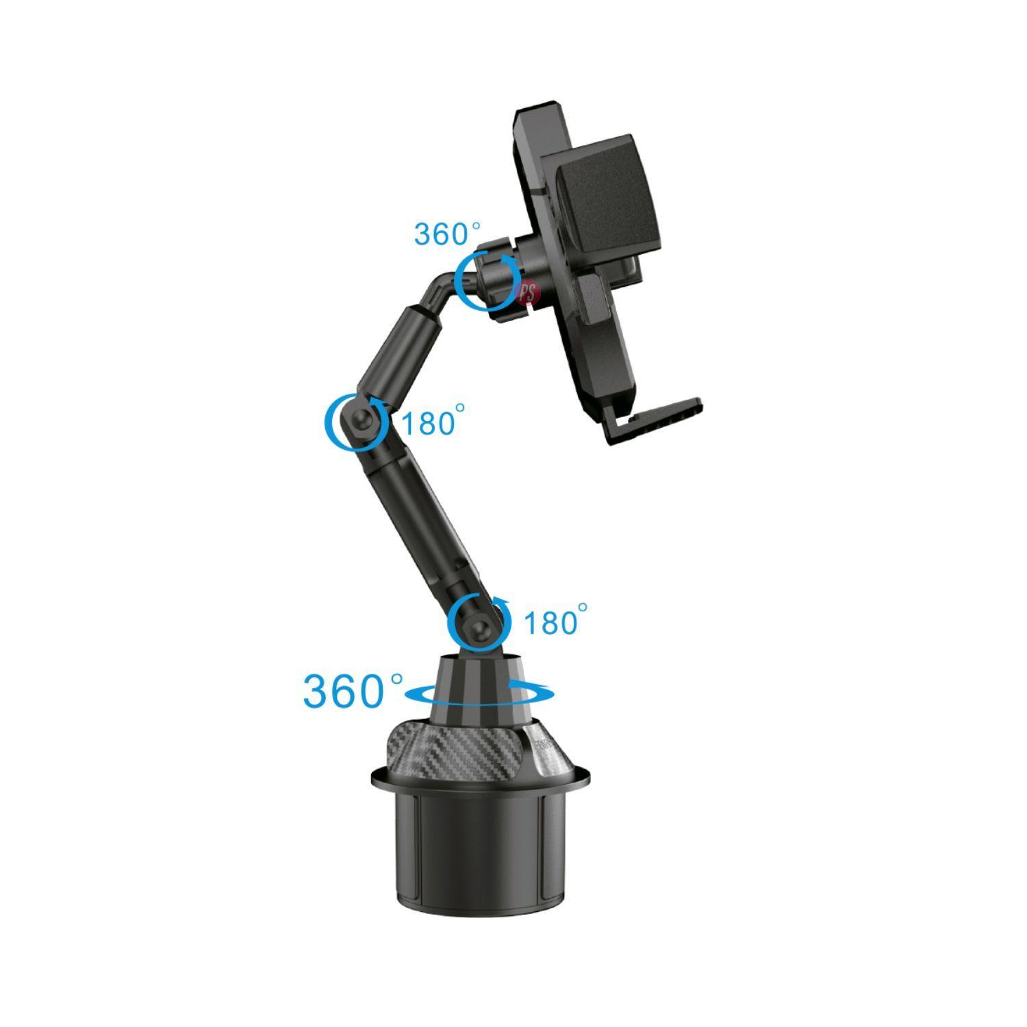 Soporte Celular Anclable en Posavasos Automóvil - PS-2
