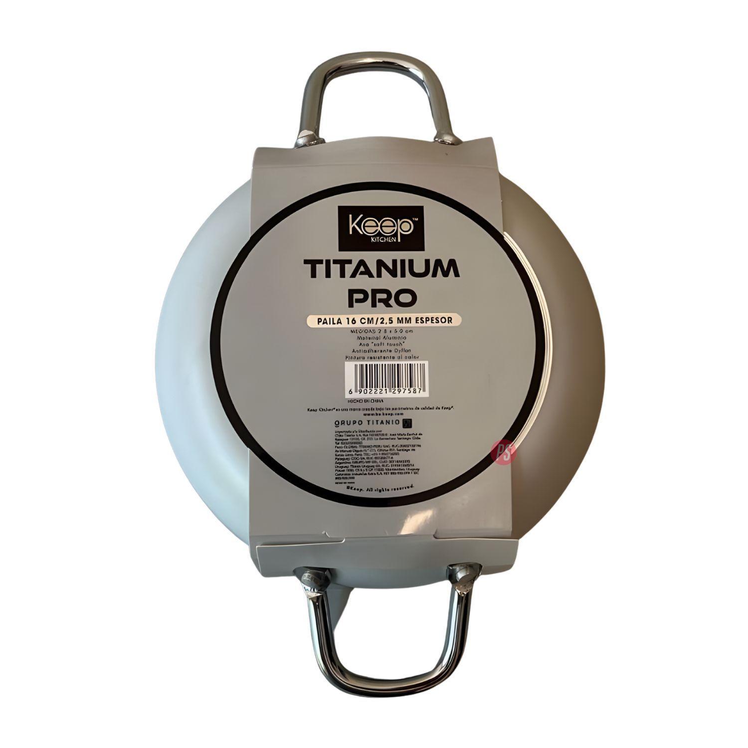 Paila Antiadherente 16cms Titanium Pro Colores - PS-4
