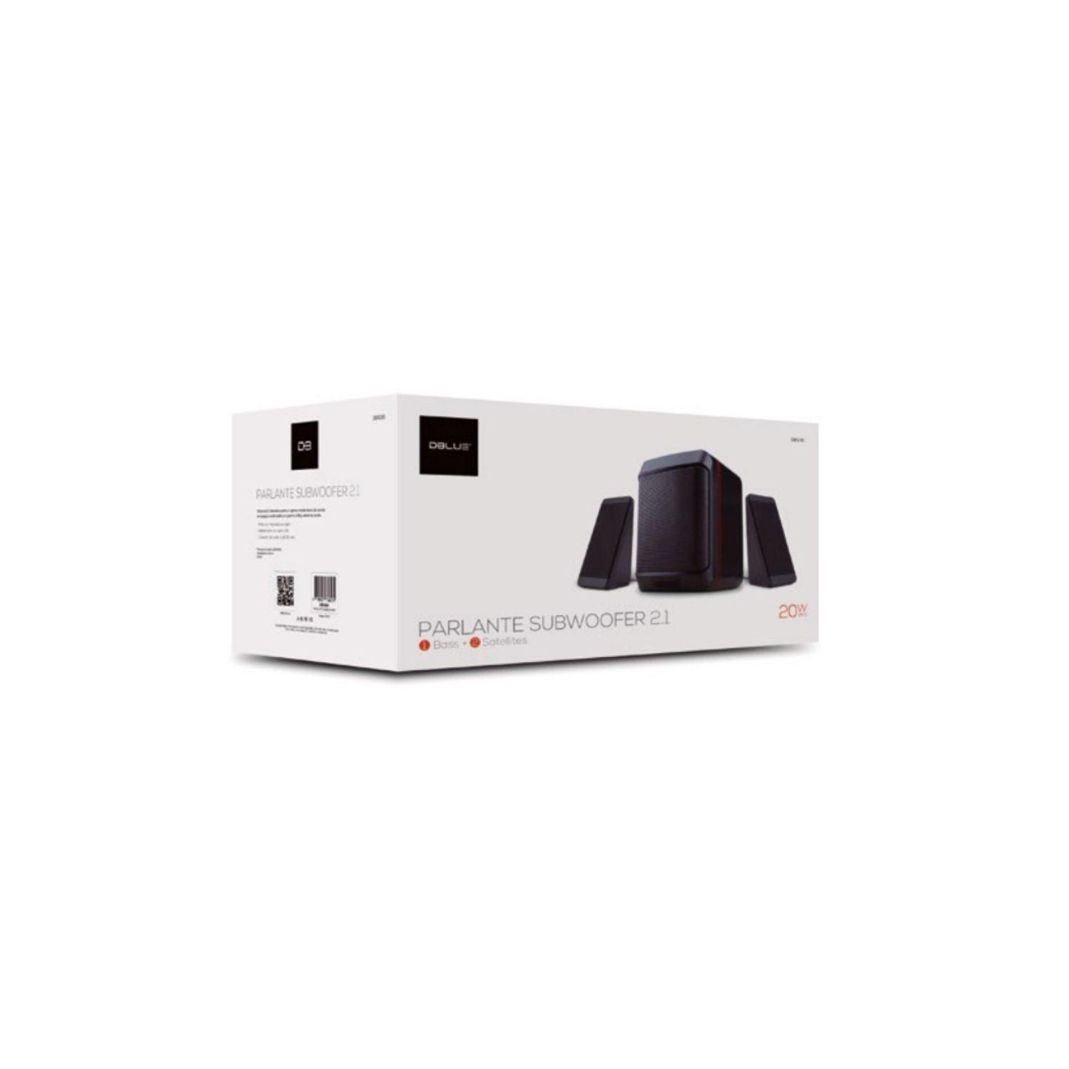 Parlante Subwoofer 2.1 Usb Y Aux 20w Rms - PuntoStore-3