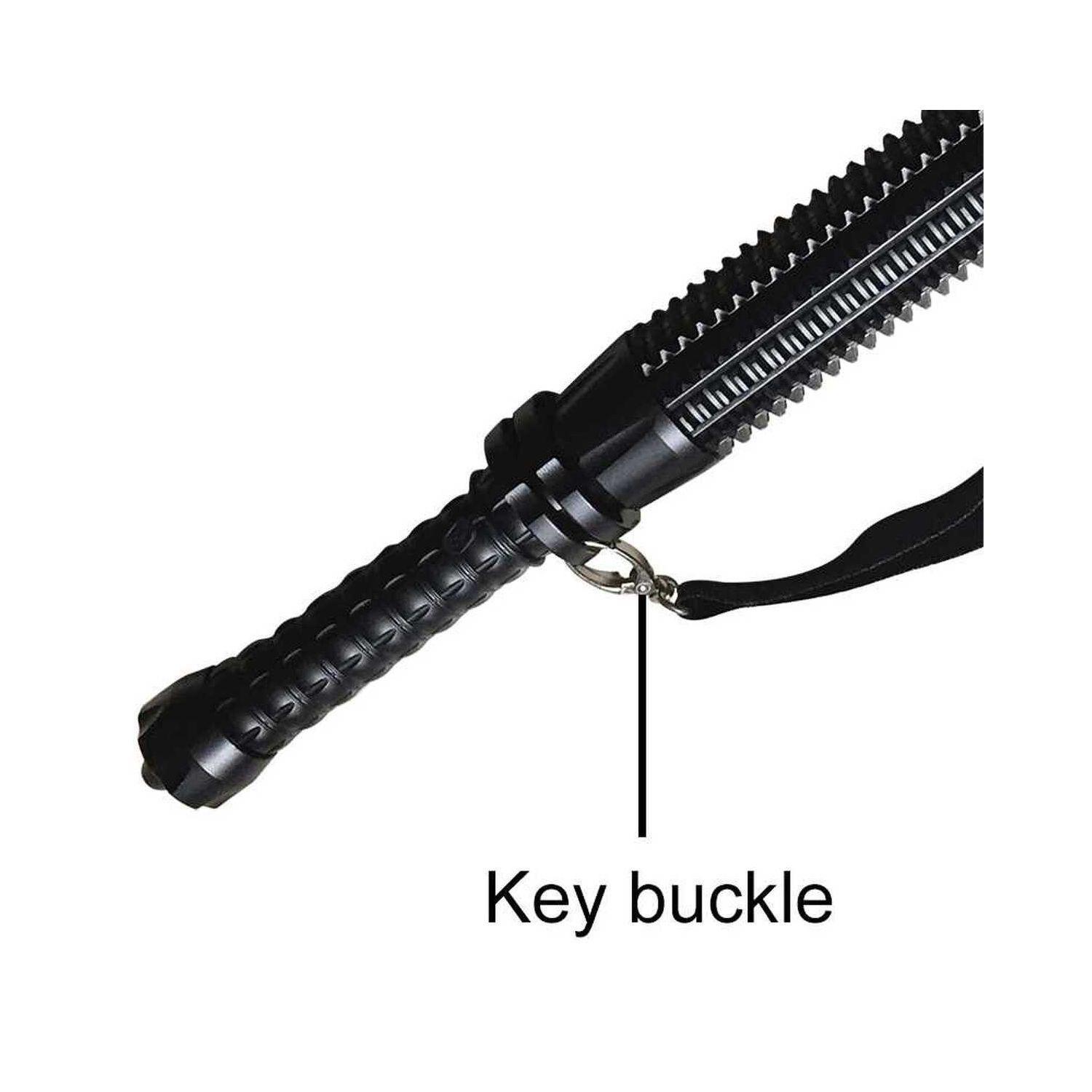 Bastón Luma Acero Defensa Extensible Con Linterna Led - Ps-3