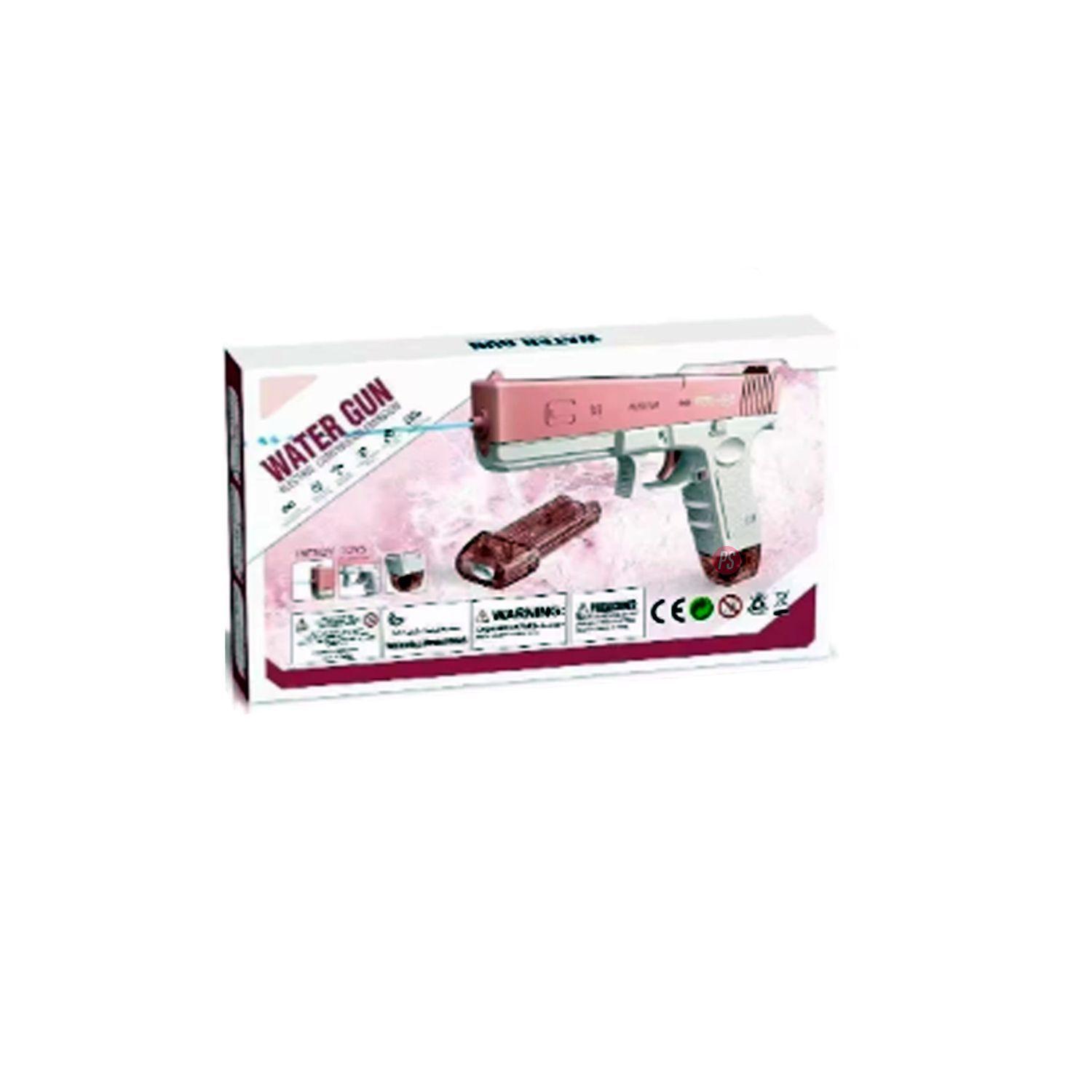Pistola De Agua Recargable Rosado Con Lanzamiento Continuo - PS-2