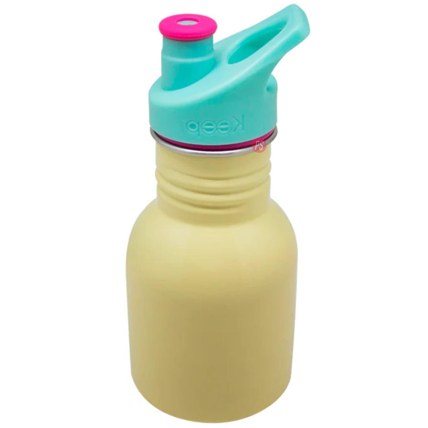 Botella Metalica Kido 335 ml Amarilla Libre de BPA PS-2