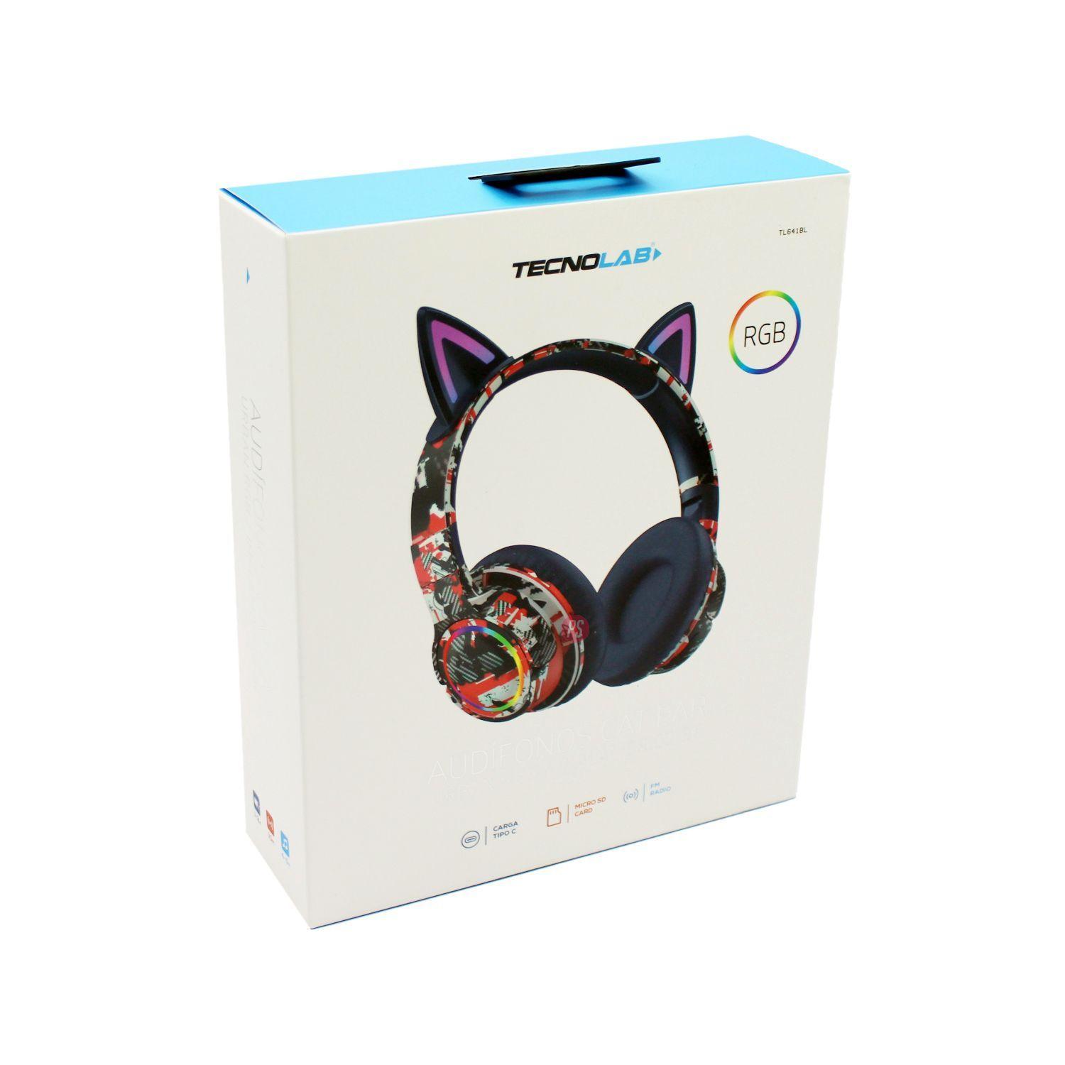 Audífonos Bluetooth Gatito Azul RGB ¡Vida a tu Música! - PS-2