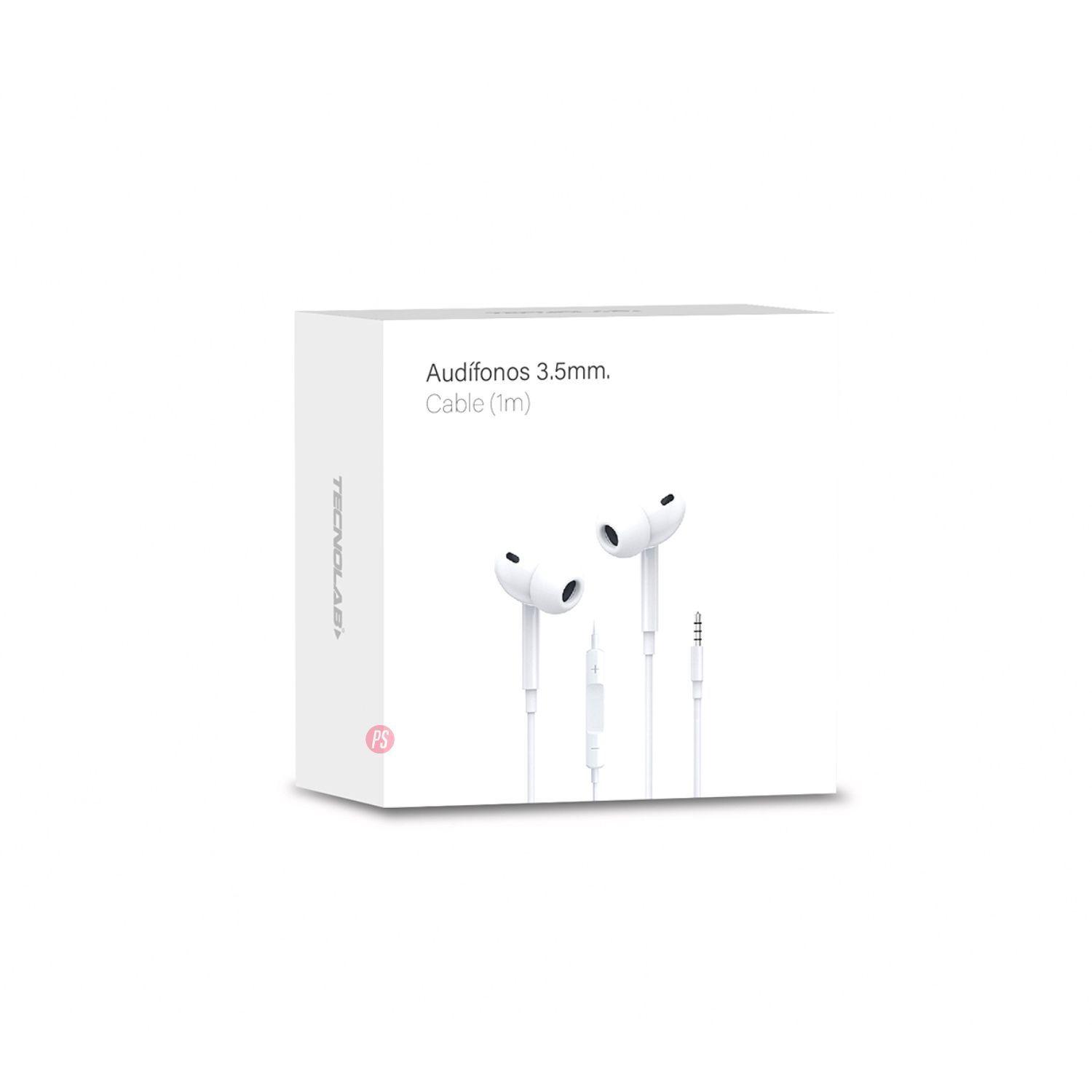 Audífonos 3.5mm In-Ear Color Blanco - Ps-3